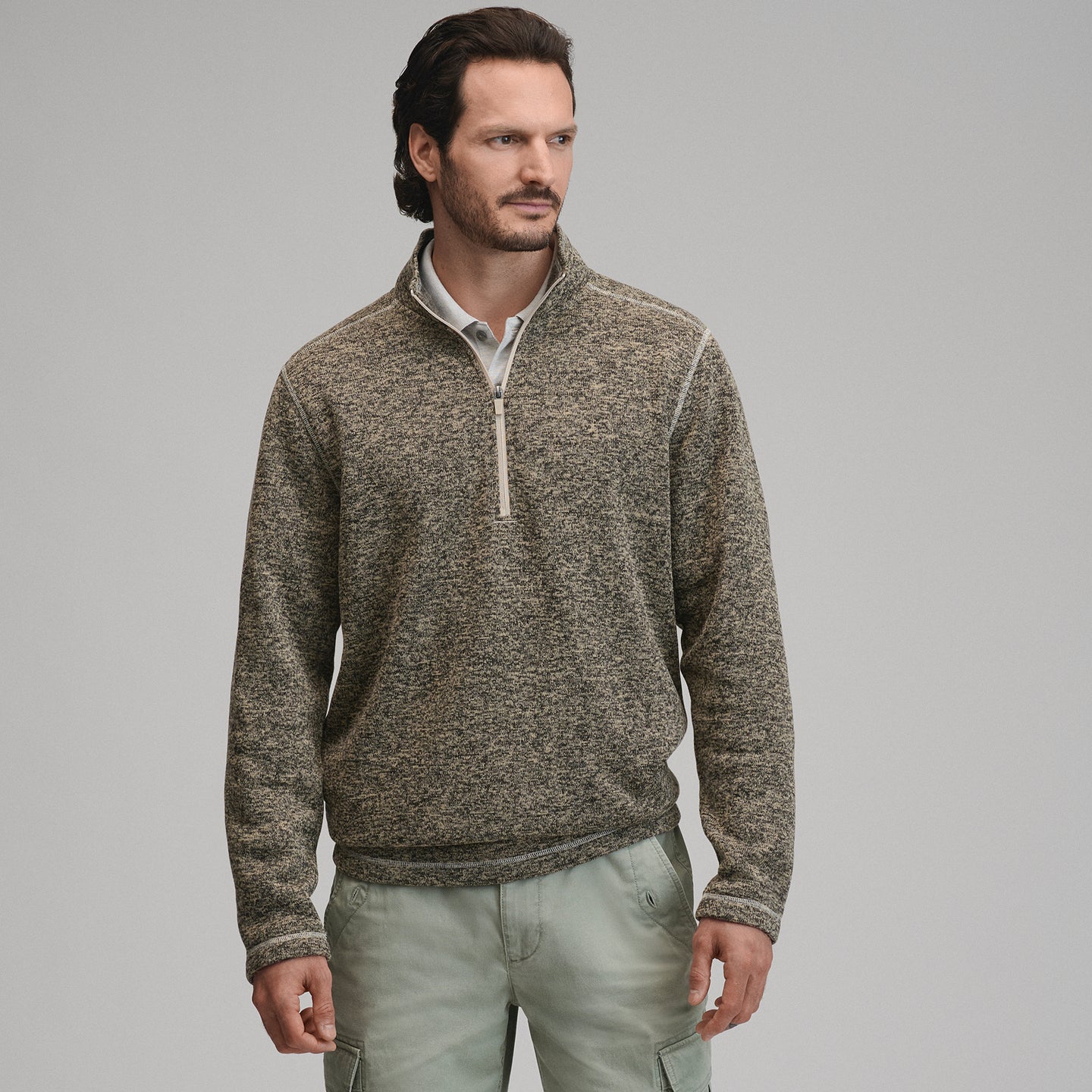 Radiator Fleece 1/4 Zip-Jute-5