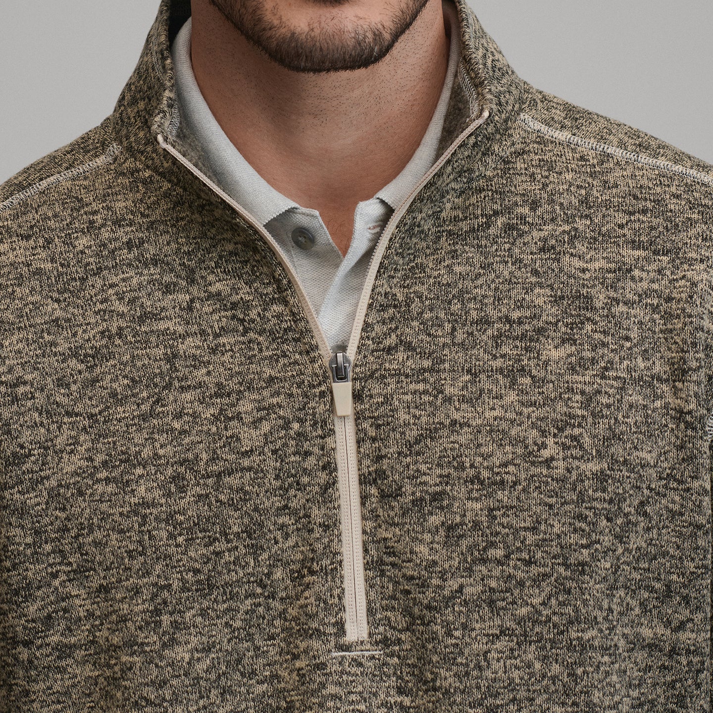 Radiator Fleece 1/4 Zip-Jute-7