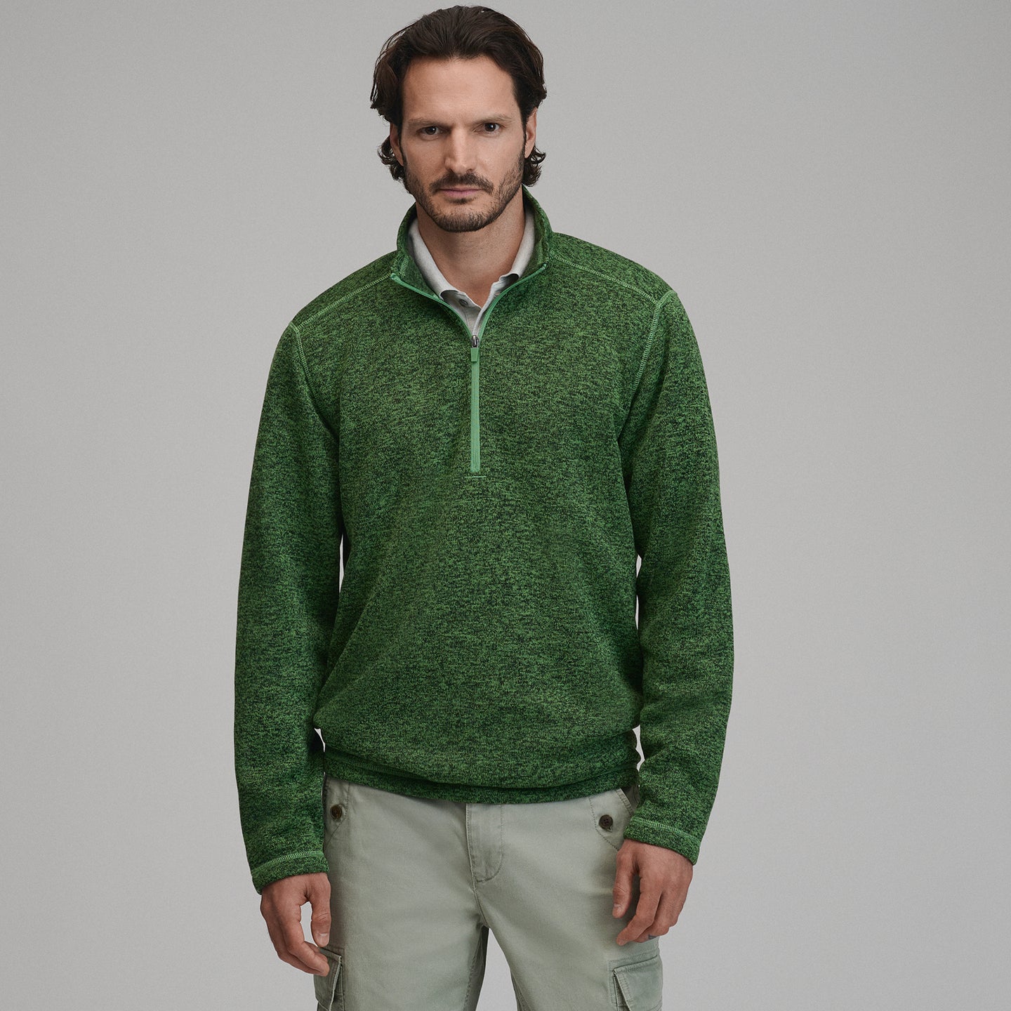 Radiator Fleece 1/4 Zip-Light Moss-9