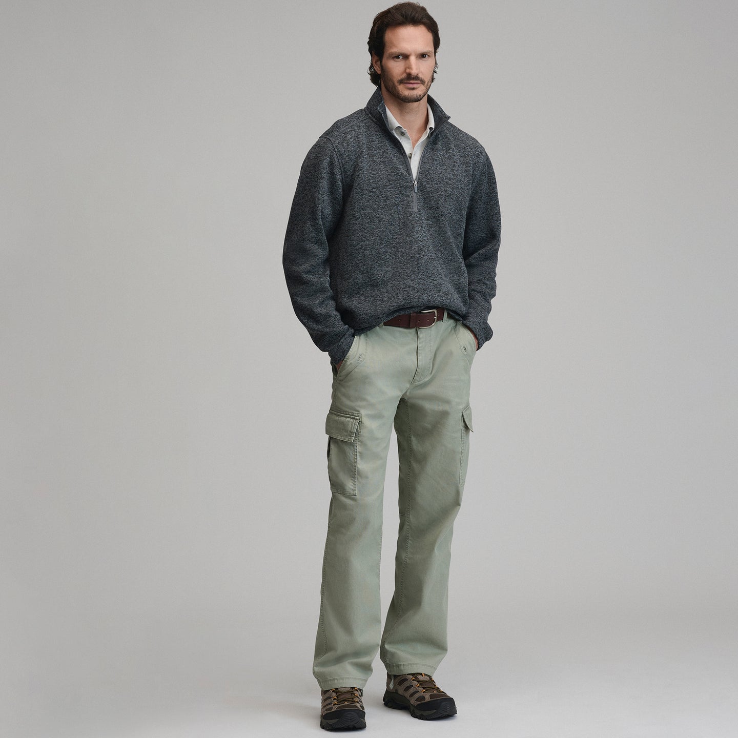 Radiator Fleece 1/4 Zip-Slate-16