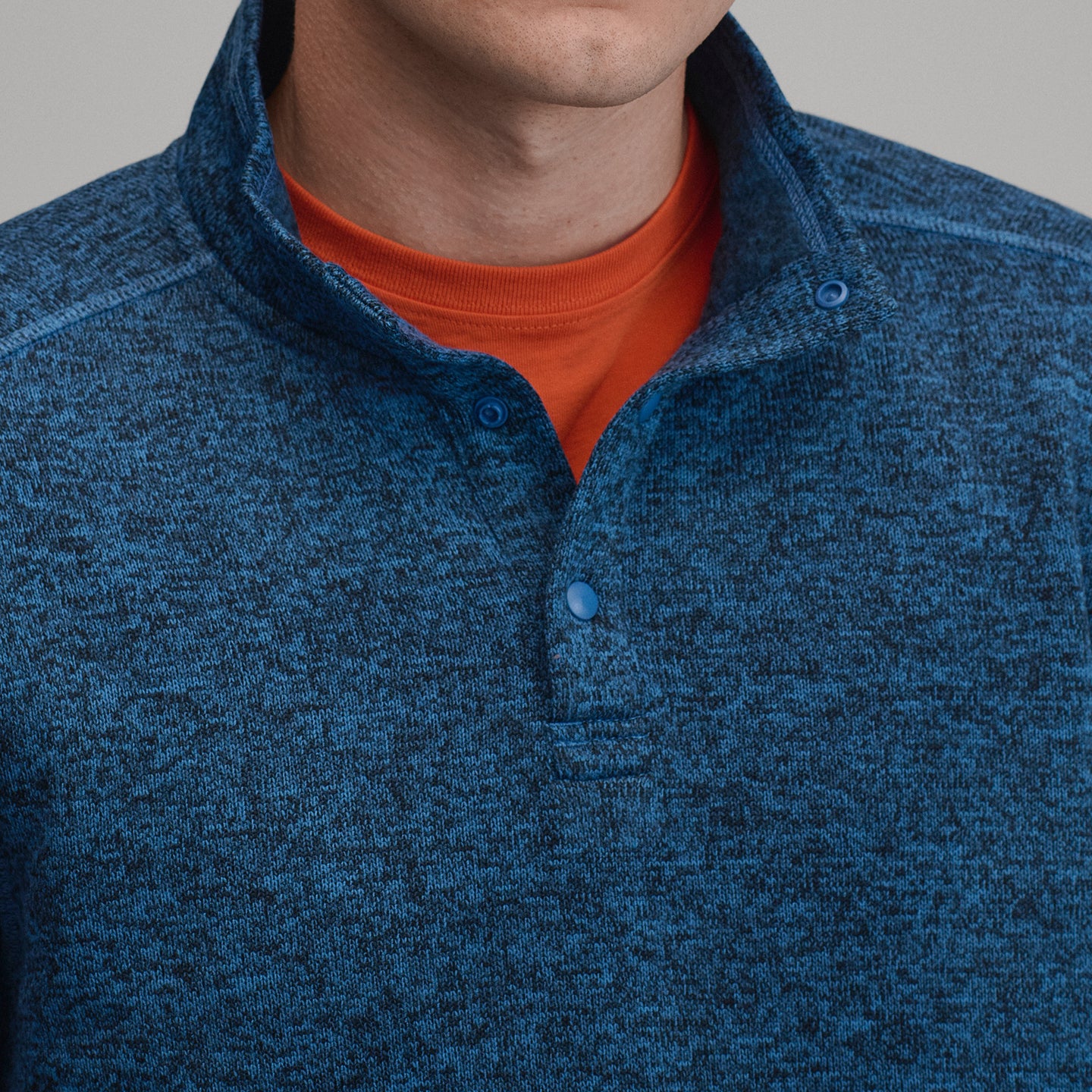 Radiator Fleece Snap Mock 2.0-Dk Chambray-3