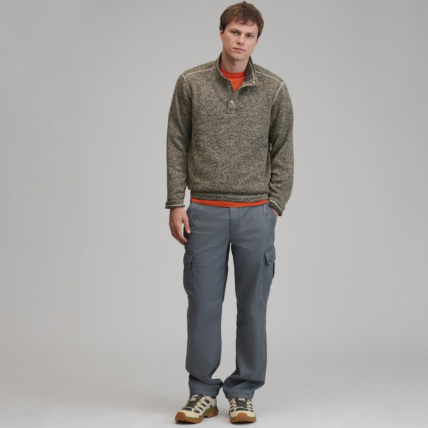 Radiator Fleece Snap Mock 2.0-Jute-8