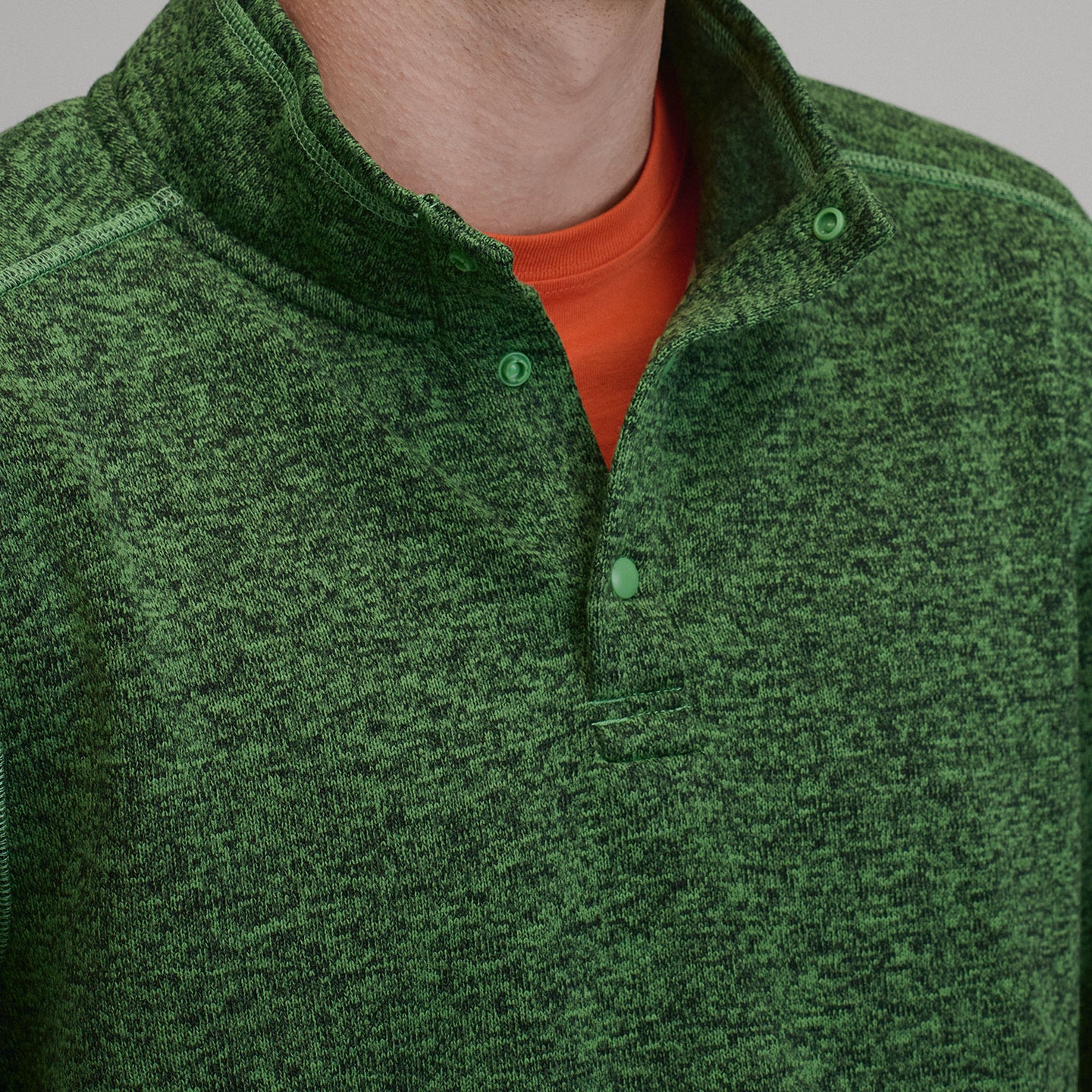 Radiator Fleece Snap Mock 2.0-Light Moss-11