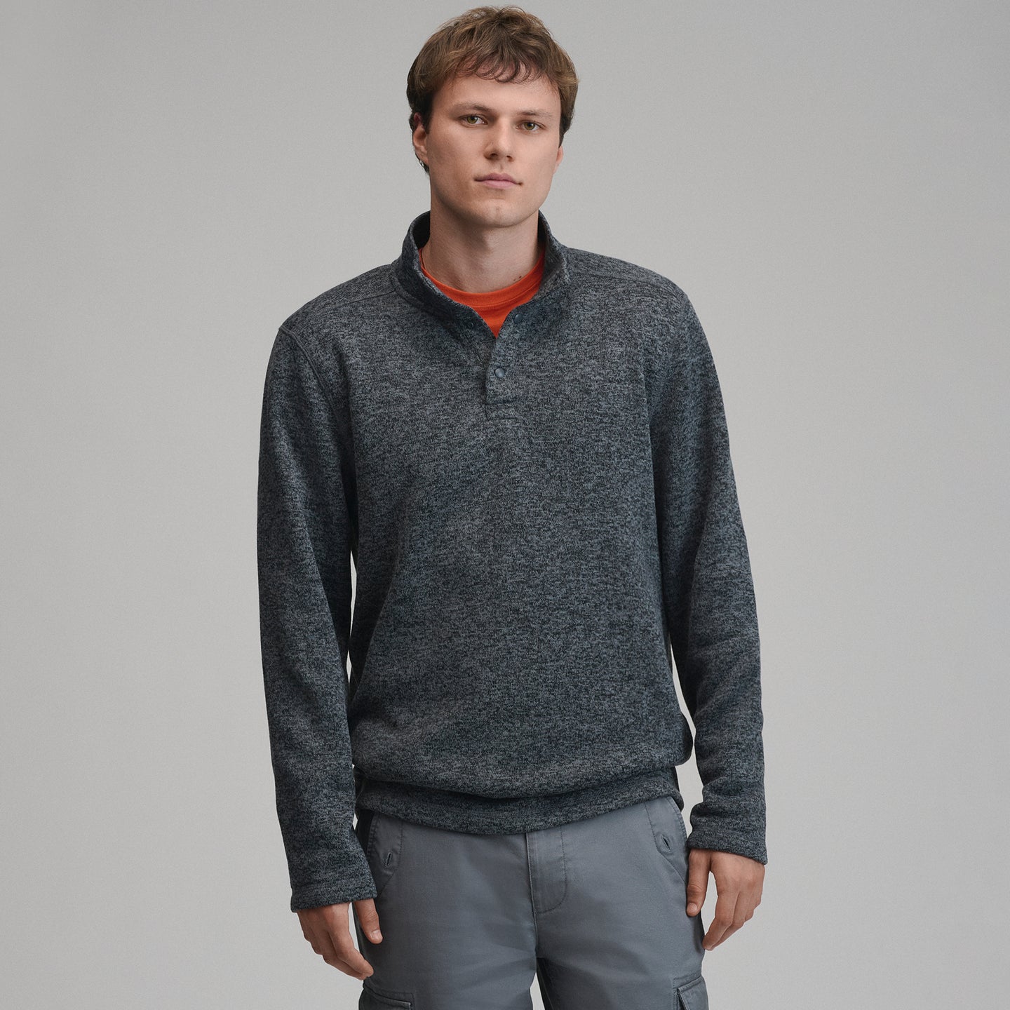 Radiator Fleece Snap Mock 2.0-Slate-17
