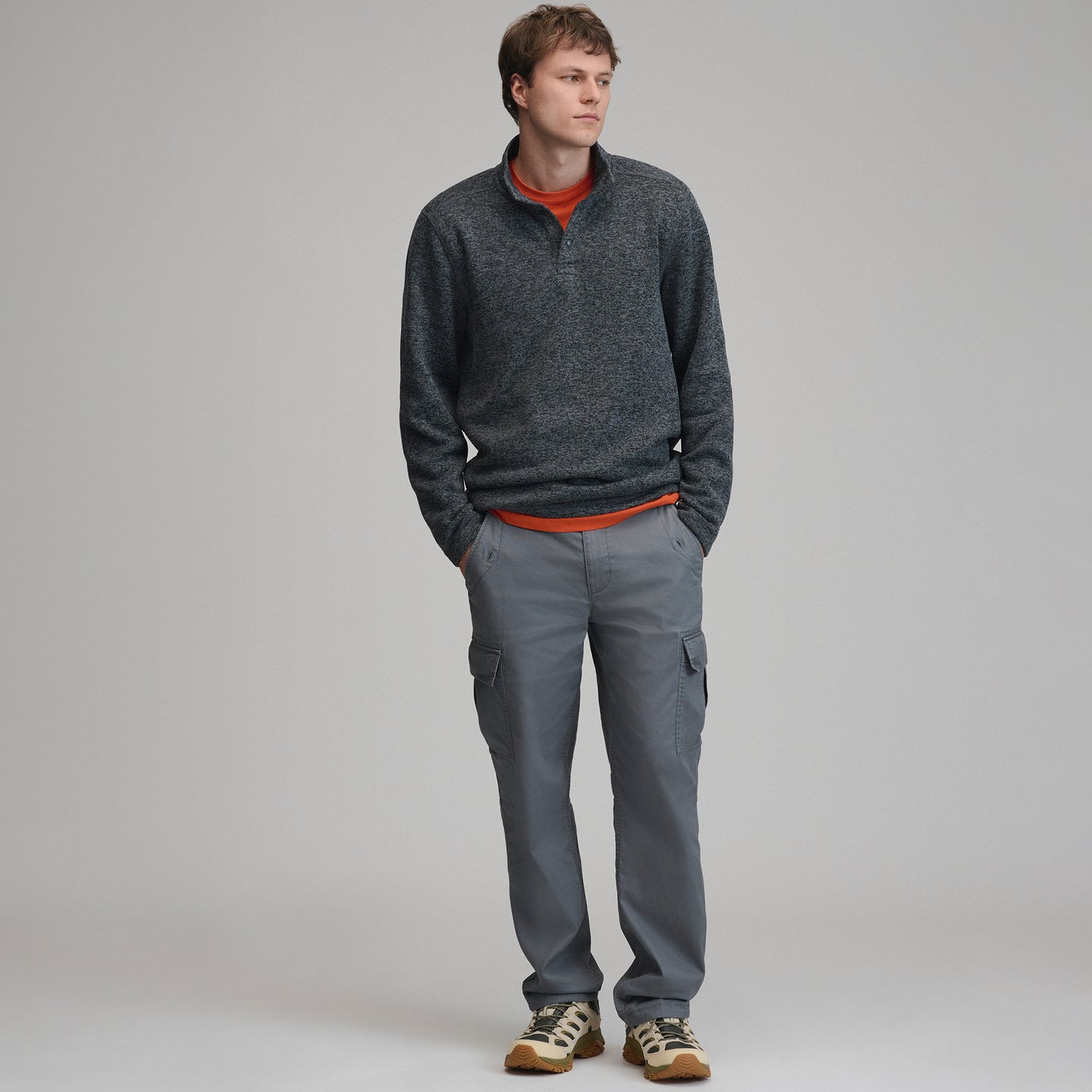 Radiator Fleece Snap Mock 2.0-Slate-20