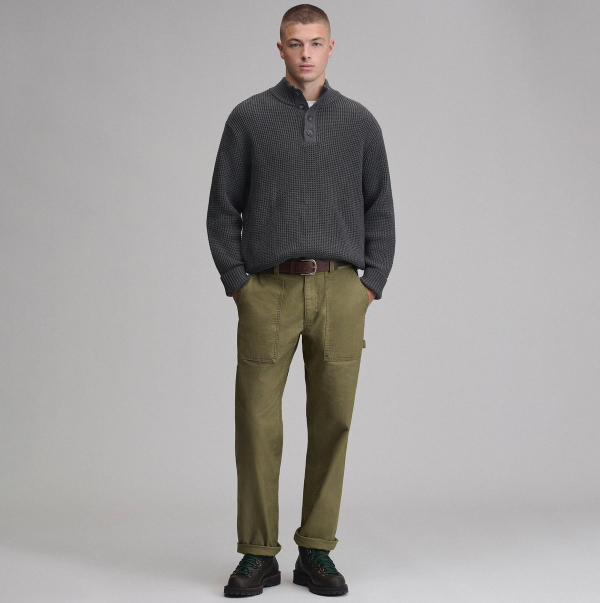 Signature Button Mock Neck-Htrgry-8
