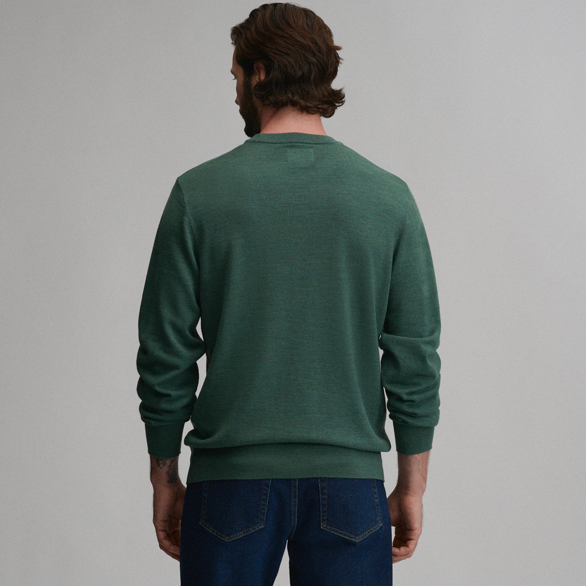 Signature Merino Crew-Asparagus-2