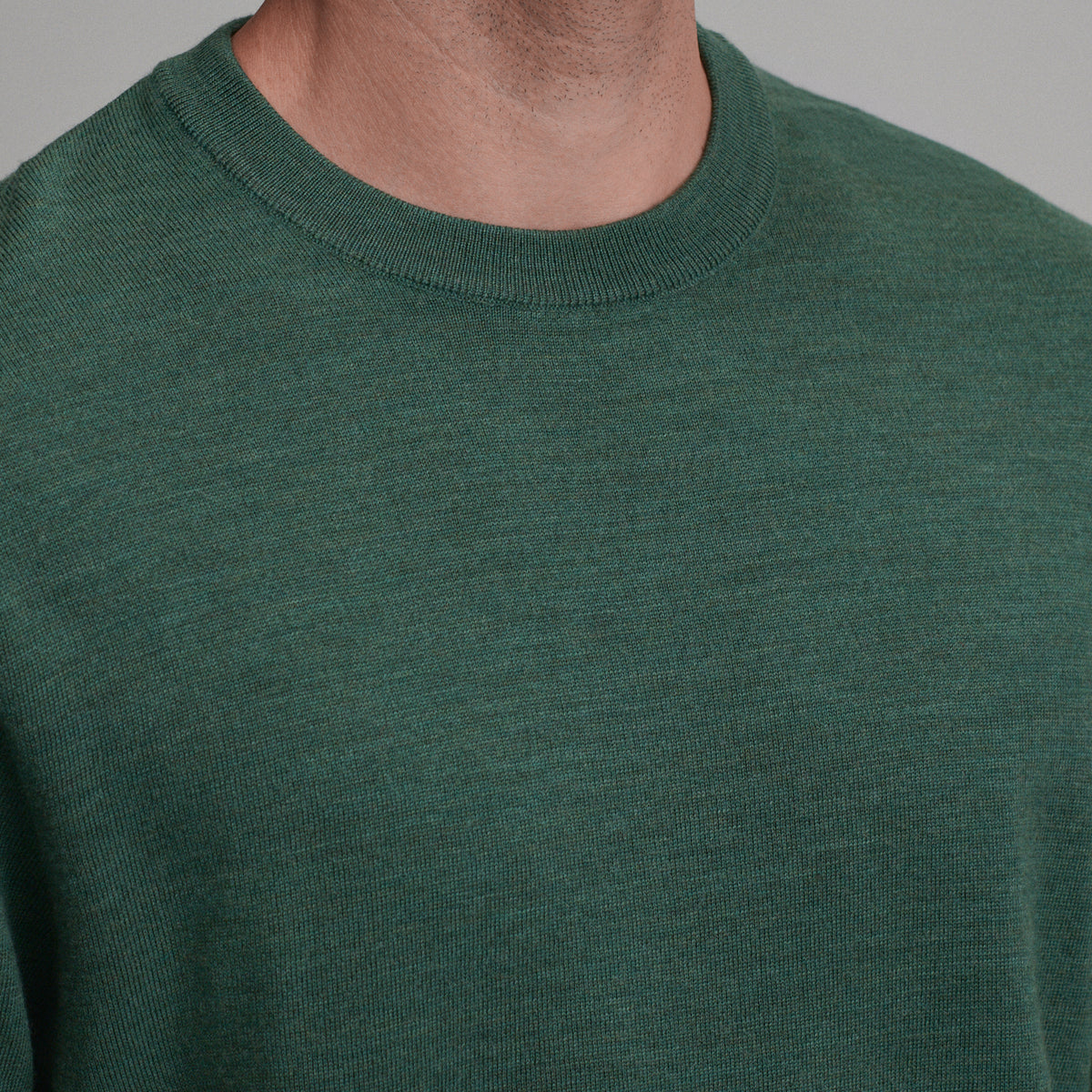 Signature Merino Crew-Asparagus-3