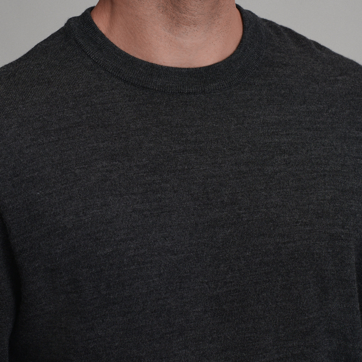 Signature Merino Crew-Charcoal Heather-7