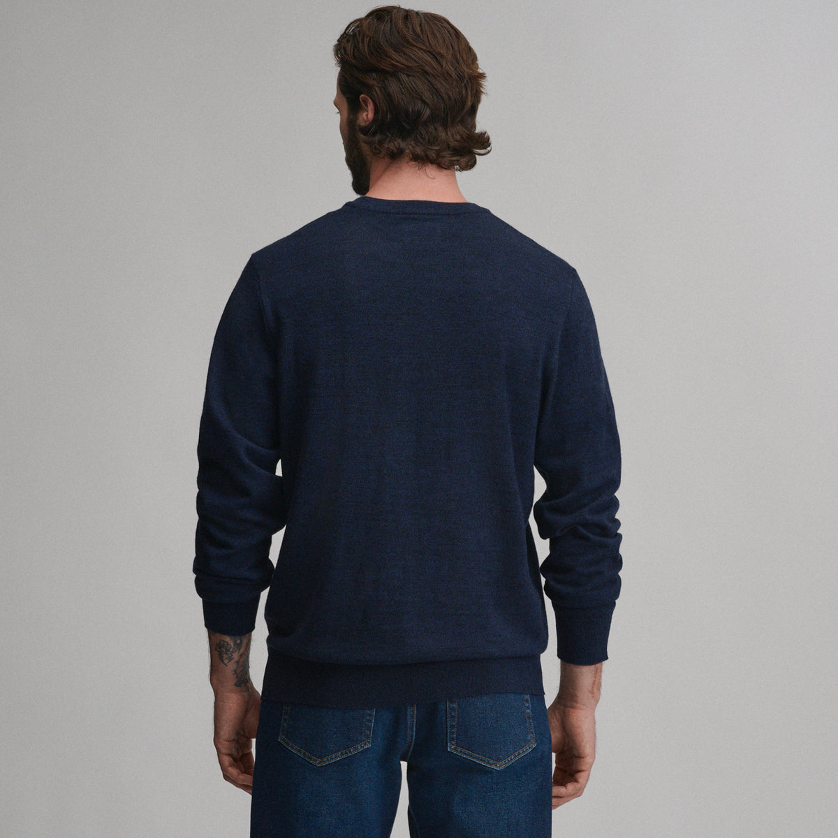 Signature Merino Crew-Navy/Heather-14