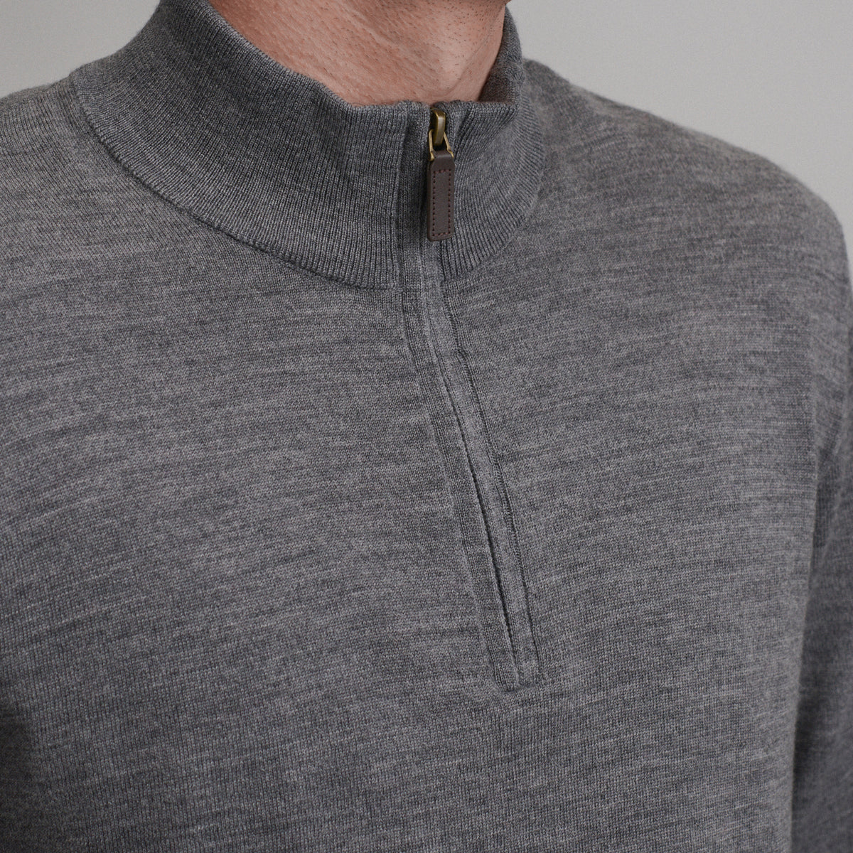 Signature Merino QTR Zip-Htrgry-7