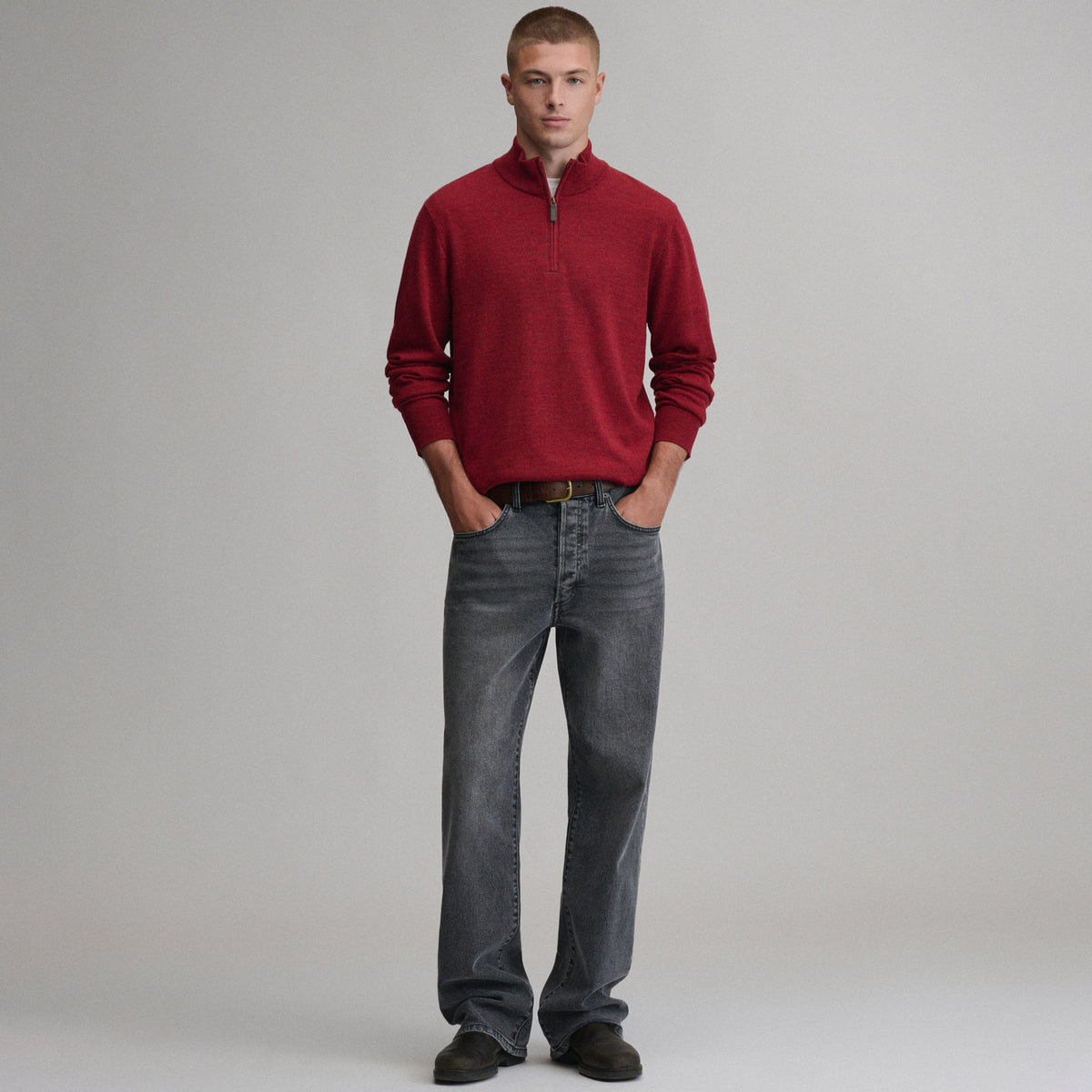 Signature Merino QTR Zip-Blossom-12