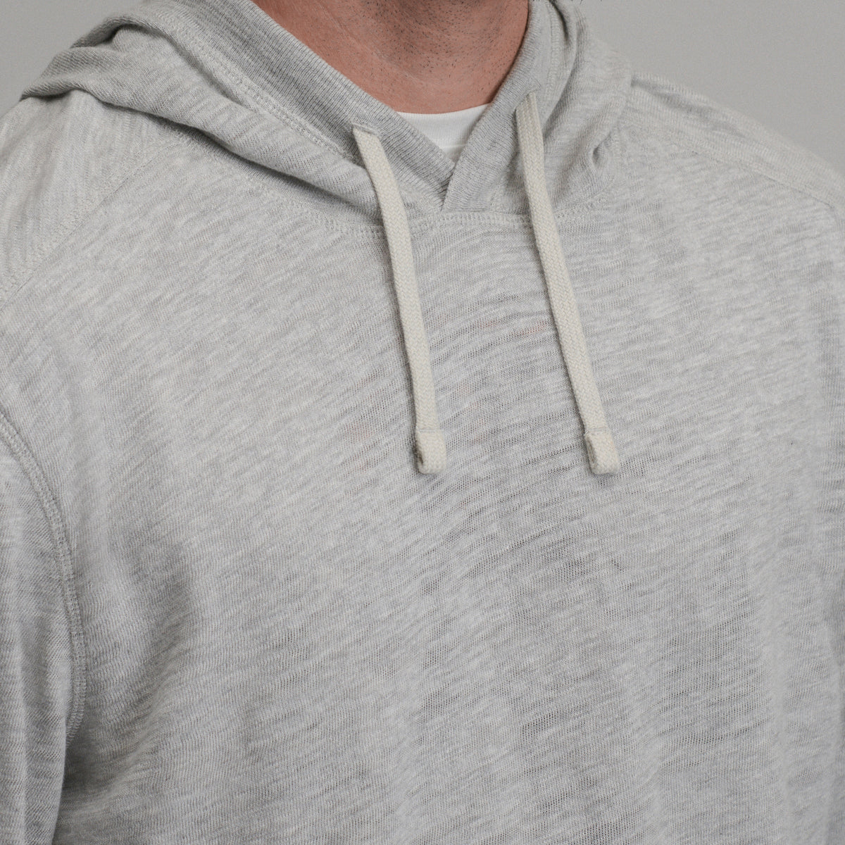 Slub Hoodie-Light Hthr Gray-13