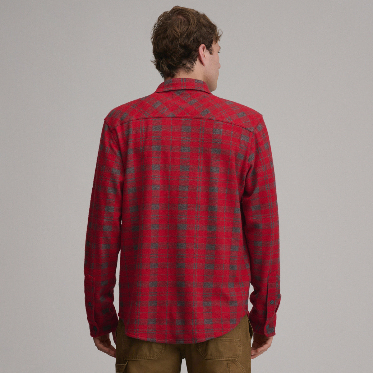 Men's Soft Knit Shirt-Cardinal-F1