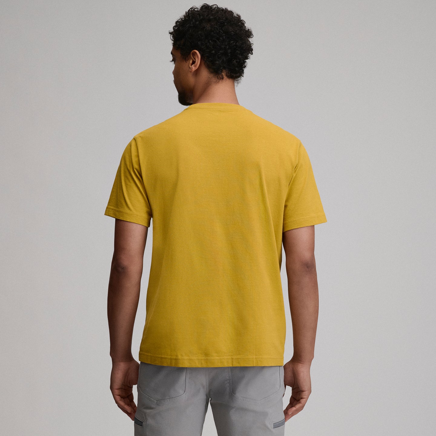 Men's Legend Wash 100% Cotton Short-Sleeve Classic T-Shirt-Golden Oak-2