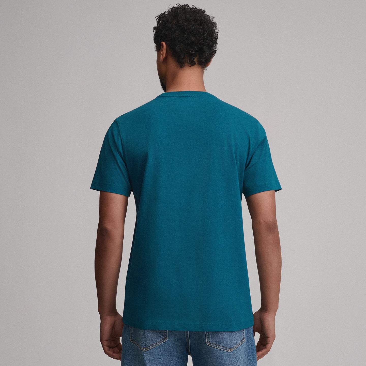 Men's Legend Wash 100% Cotton Short-Sleeve Classic T-Shirt-Meridian Blue-2