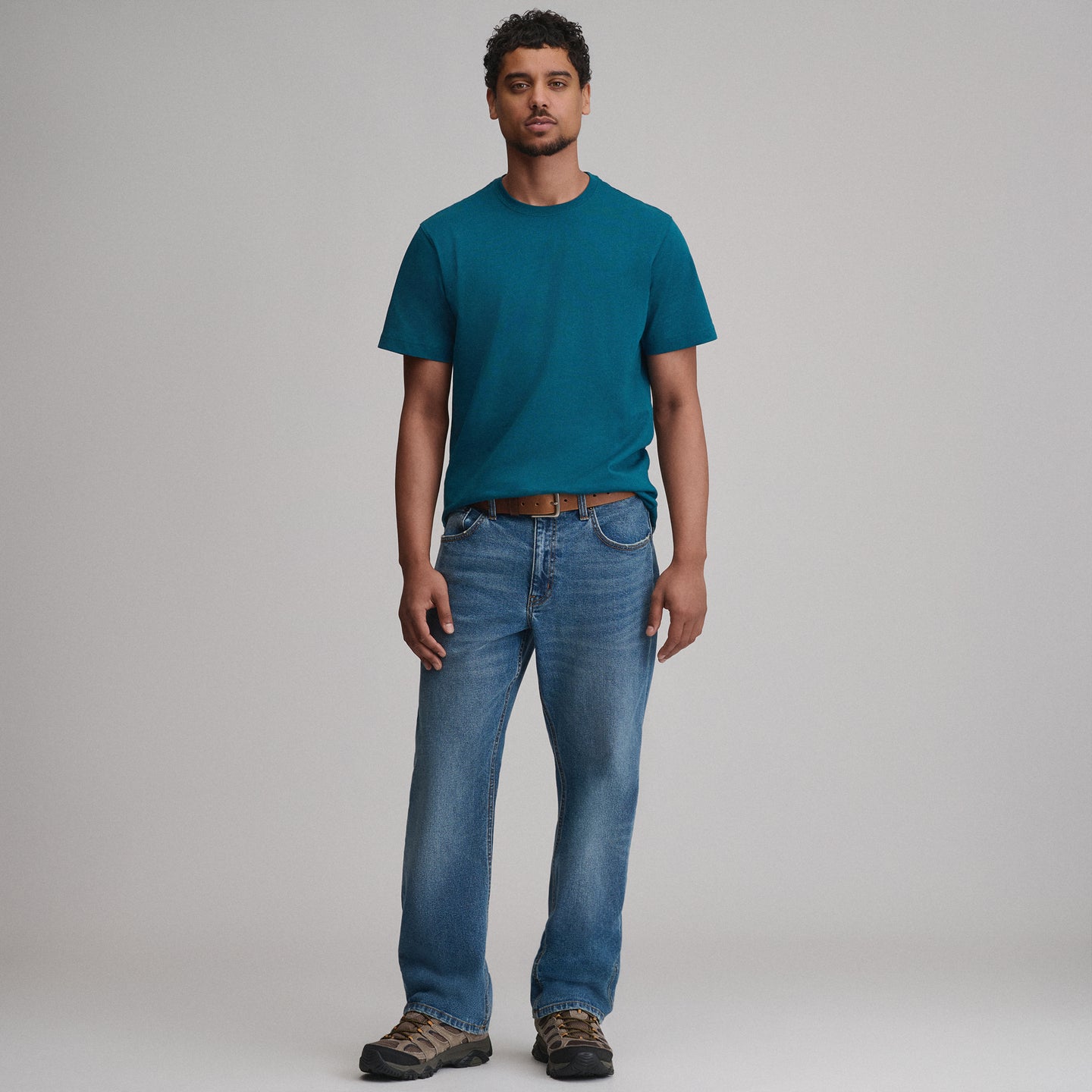 Men's Legend Wash 100% Cotton Short-Sleeve Classic T-Shirt-Meridian Blue-4