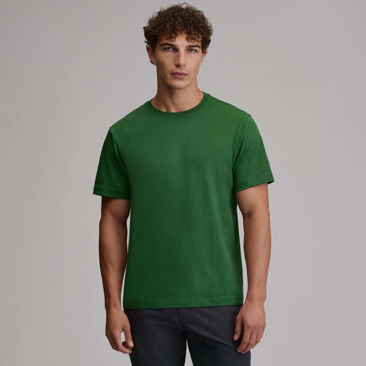 Men's Legend Wash 100% Cotton Short-Sleeve Classic T-Shirt-Asparagus-5