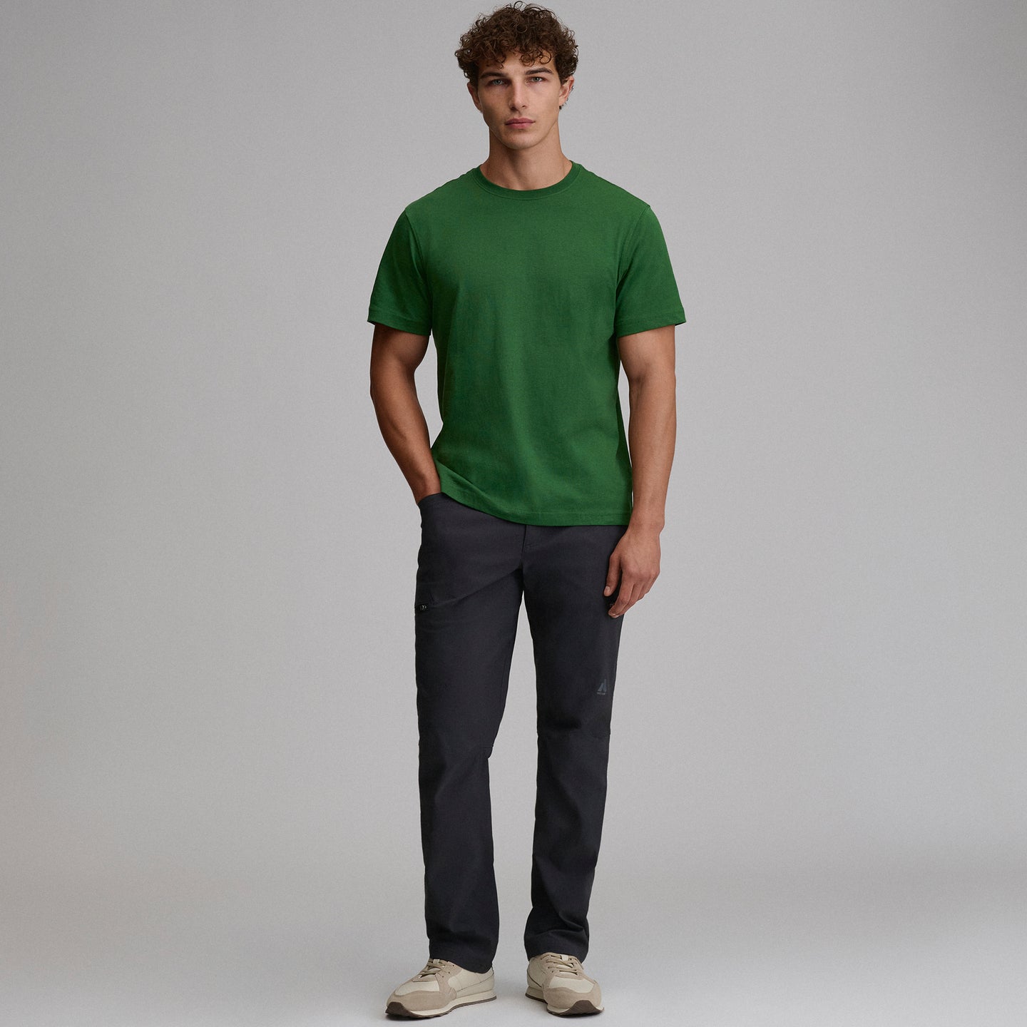 Men's Legend Wash 100% Cotton Short-Sleeve Classic T-Shirt-Asparagus-8