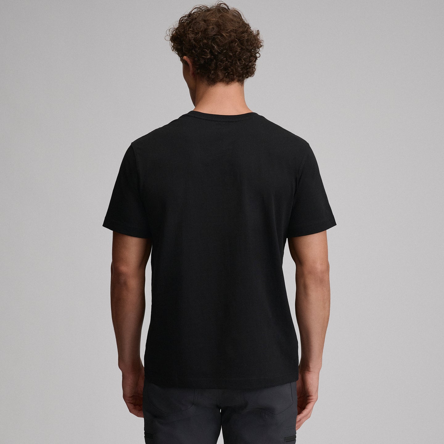 Men's Legend Wash 100% Cotton Short-Sleeve Classic T-Shirt-Black-10