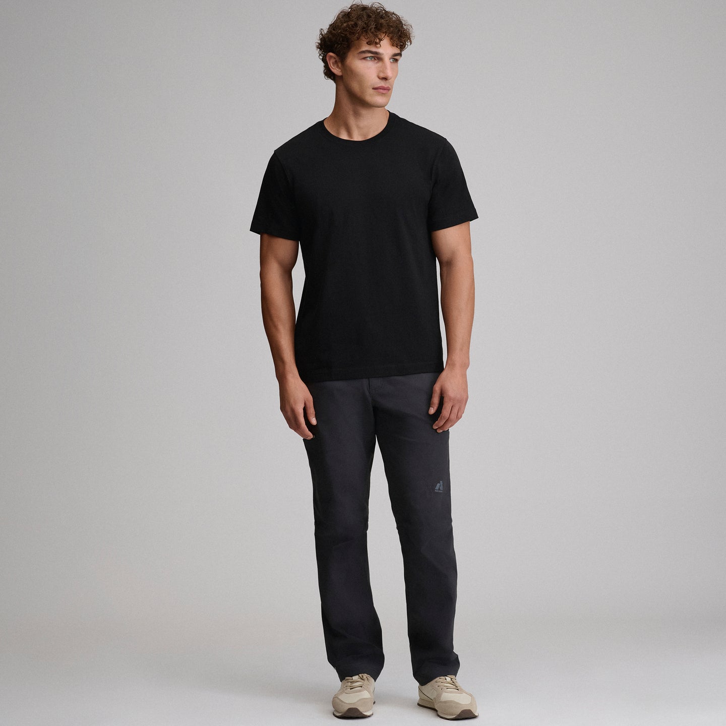 Men's Legend Wash 100% Cotton Short-Sleeve Classic T-Shirt-Black-12