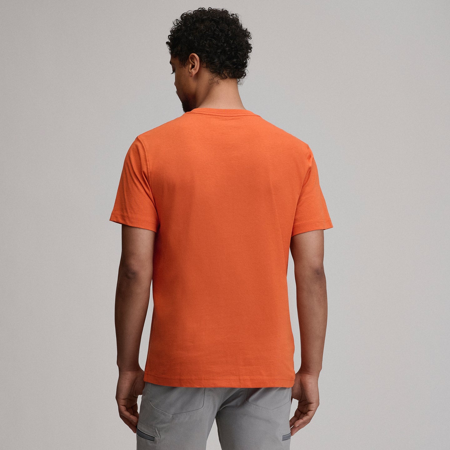 Men's Legend Wash 100% Cotton Short-Sleeve Classic T-Shirt-Carrot-18