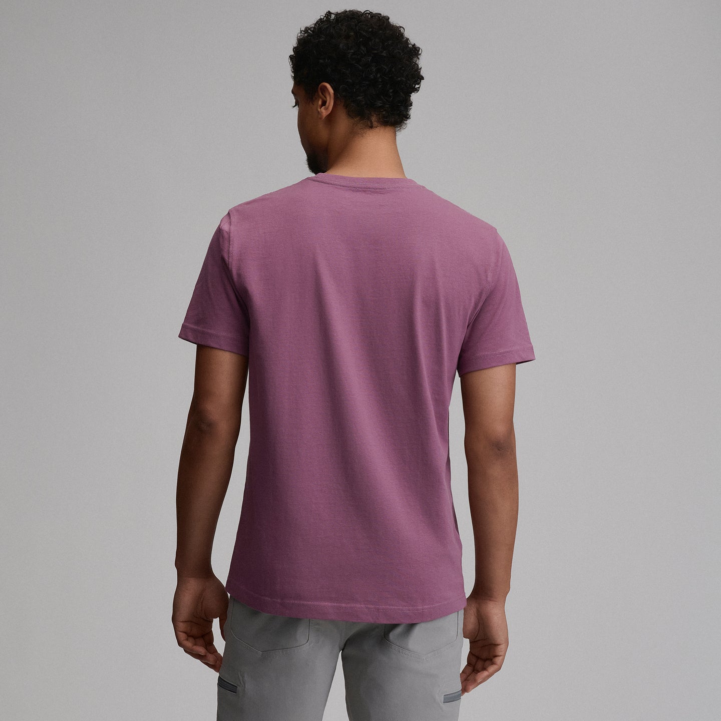 Men's Legend Wash 100% Cotton Short-Sleeve Classic T-Shirt-Deep Wisteria-22