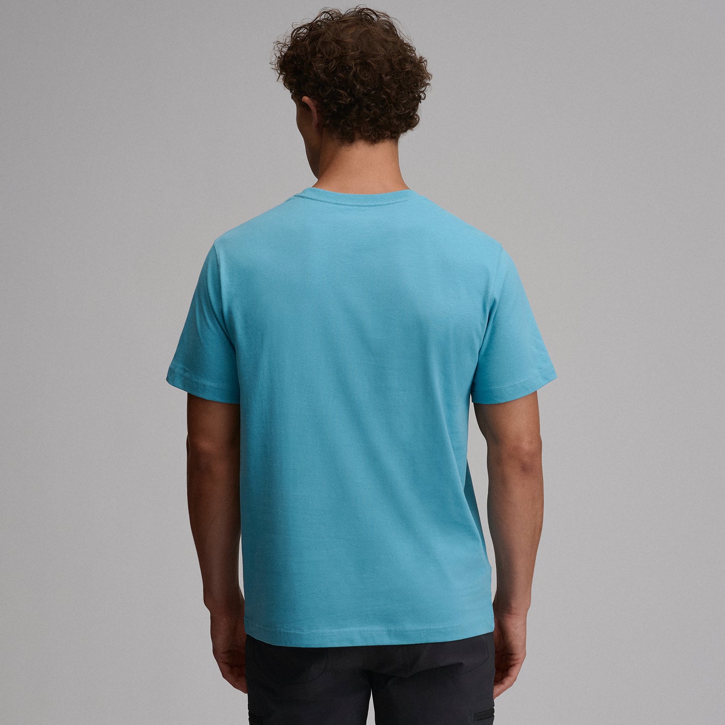 Men's Legend Wash 100% Cotton Short-Sleeve Classic T-Shirt-Sea Spray-26