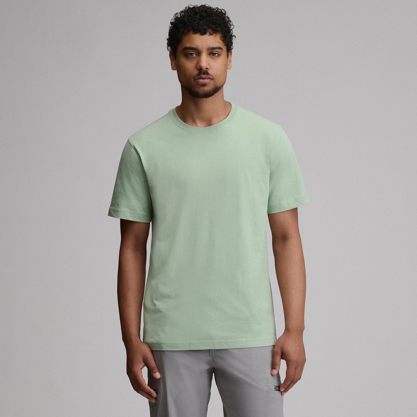 Men's Legend Wash 100% Cotton Short-Sleeve Classic T-Shirt-Limestone-29