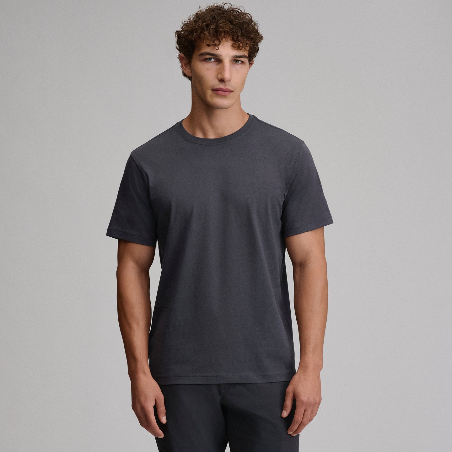 Men's Legend Wash 100% Cotton Short-Sleeve Classic T-Shirt-Midnight Navy-33