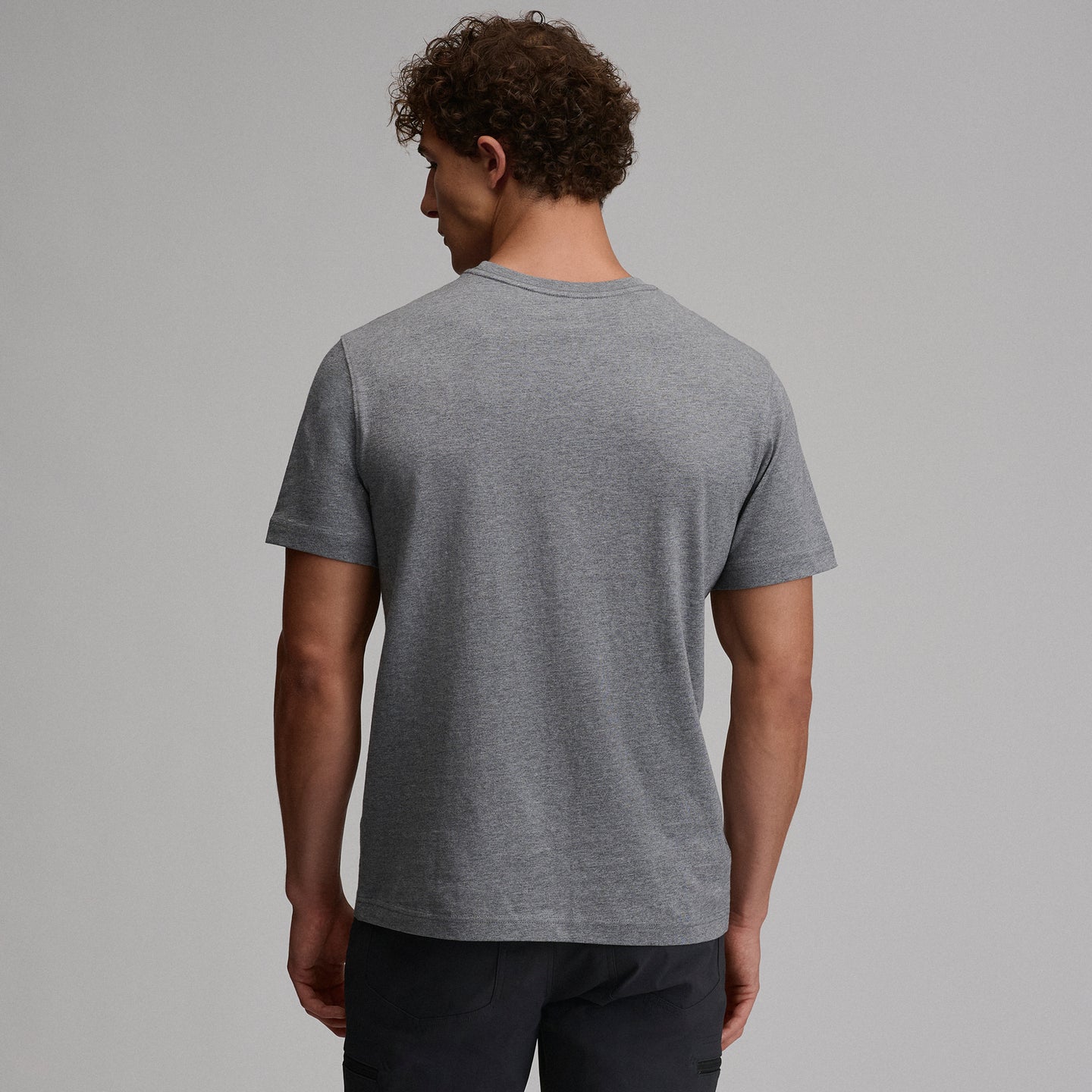 Men's Legend Wash 100% Cotton Short-Sleeve Classic T-Shirt-Med Htr Gray-38