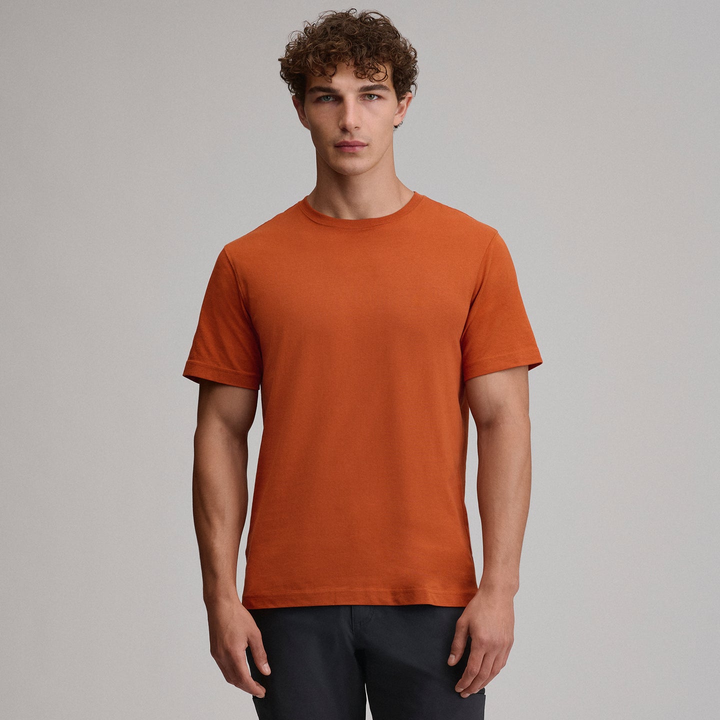Men's Legend Wash 100% Cotton Short-Sleeve Classic T-Shirt-Picante-41