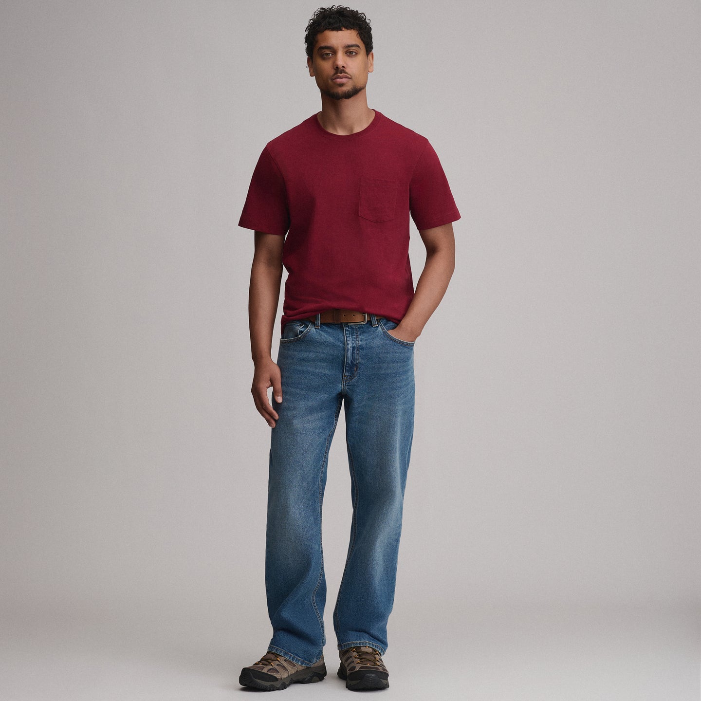 Men's Legend Wash 100% Cotton Short-Sleeve Pocket T-Shirt-Blossom-16