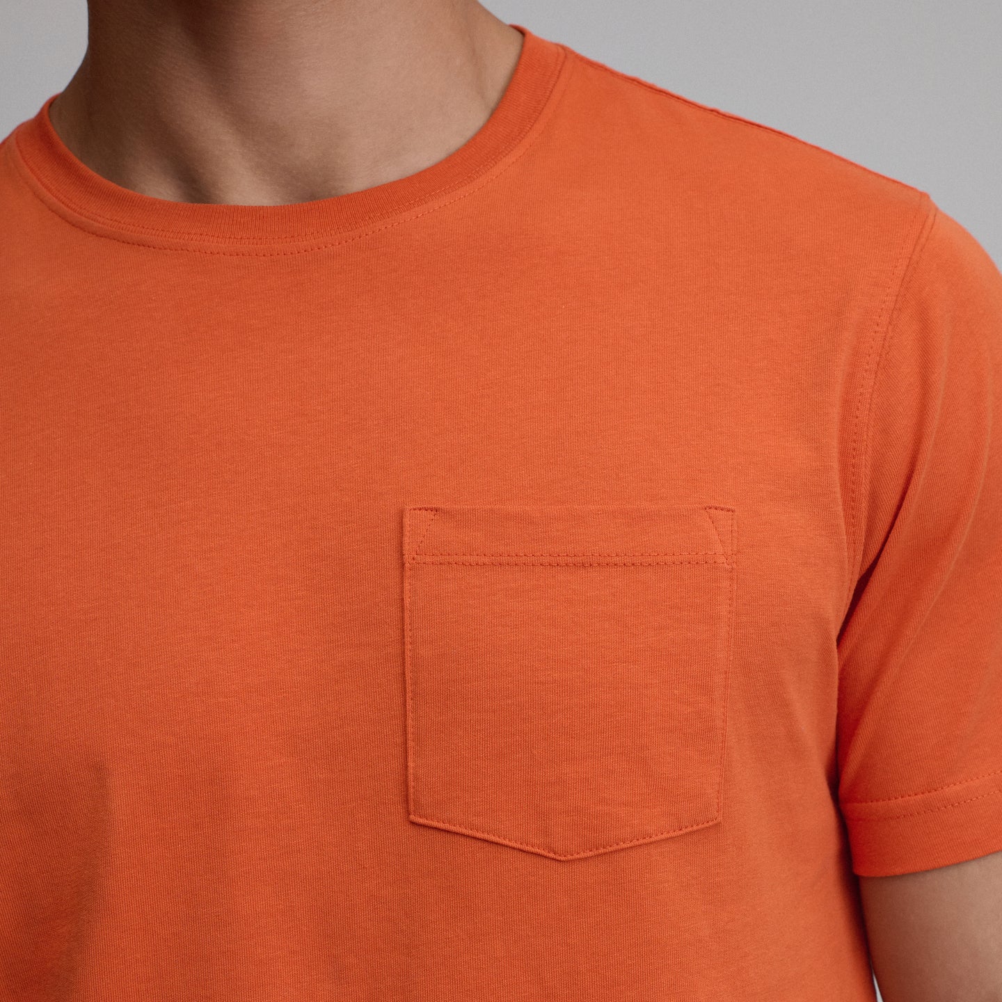 Men's Legend Wash 100% Cotton Short-Sleeve Pocket T-Shirt-Carrot-24