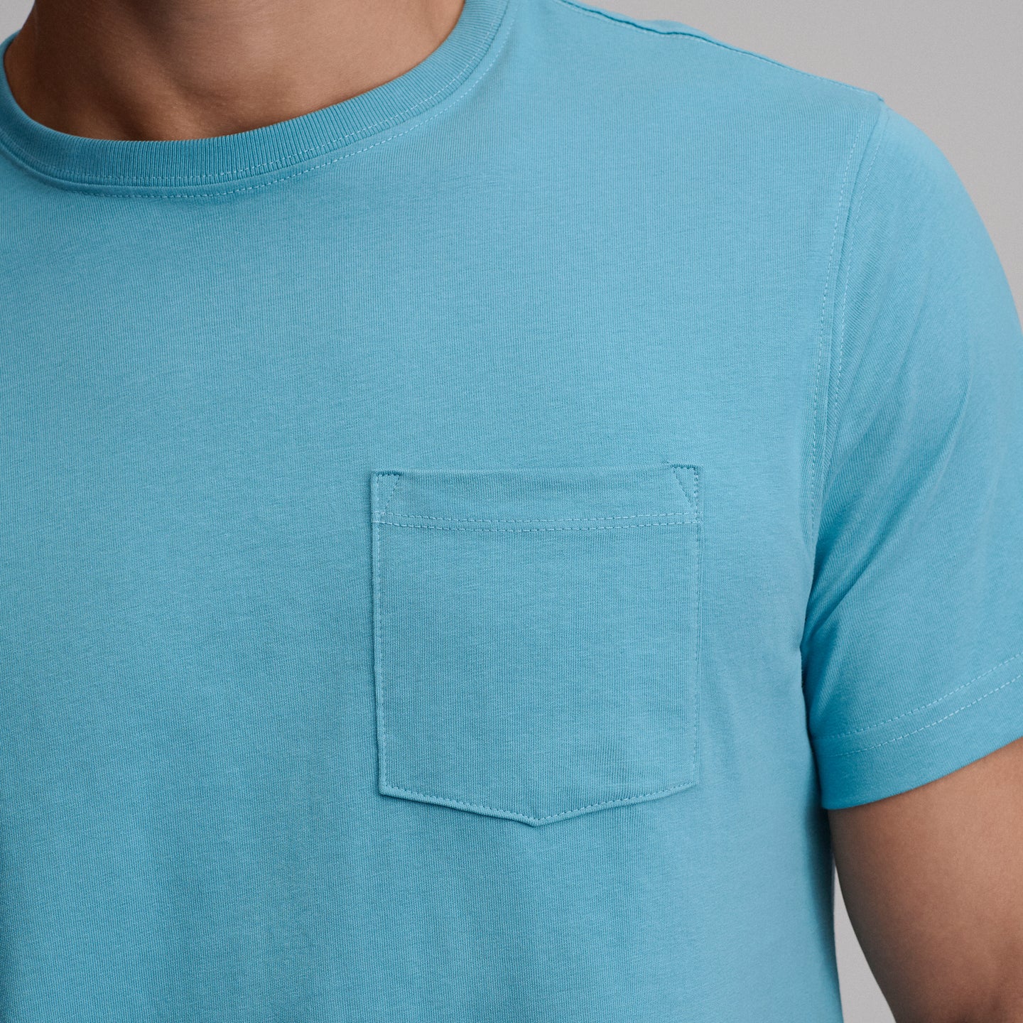 Men's Legend Wash 100% Cotton Short-Sleeve Pocket T-Shirt-Sea Spray-28