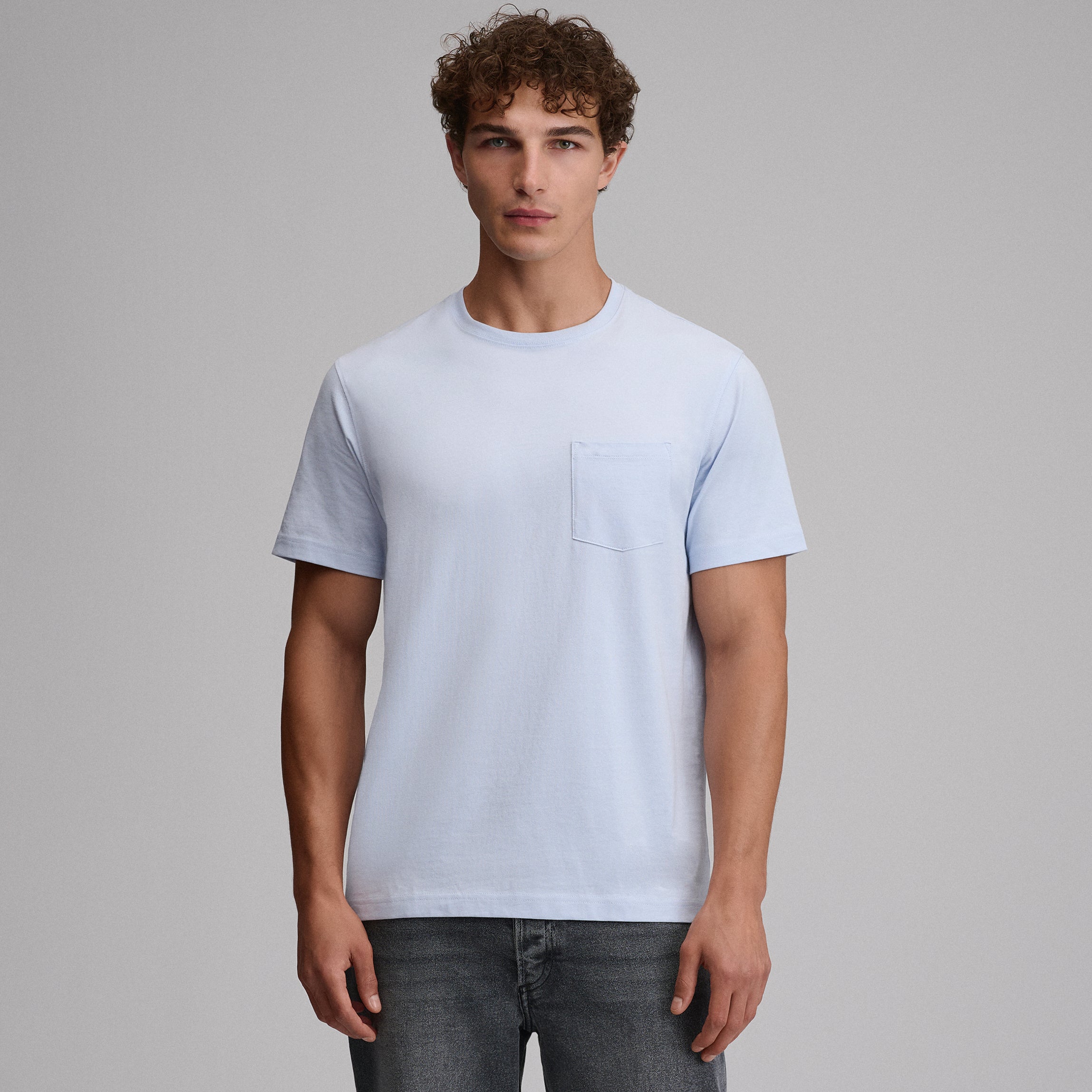 Eddie Bauer Men's SS Lw Cotton Pocket Tee