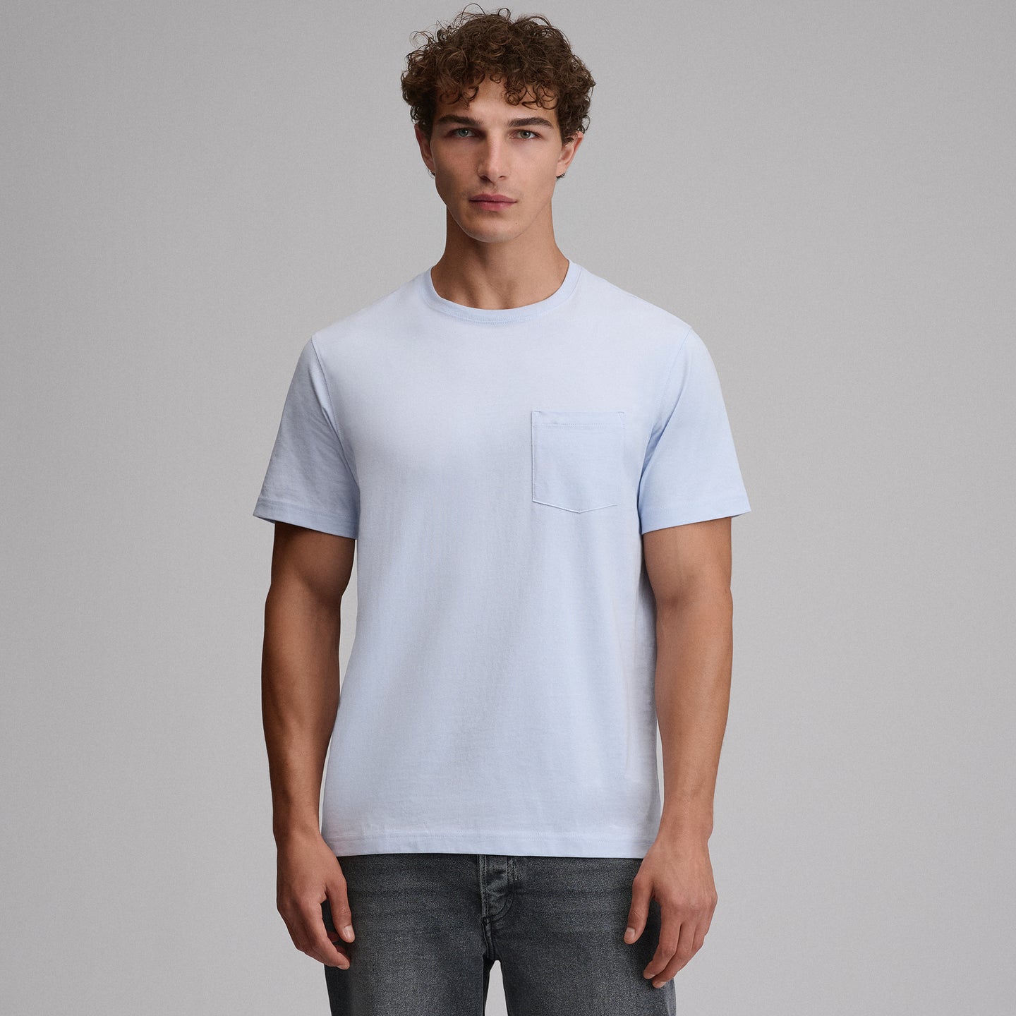 Men's Legend Wash 100% Cotton Short-Sleeve Pocket T-Shirt-Ice-30