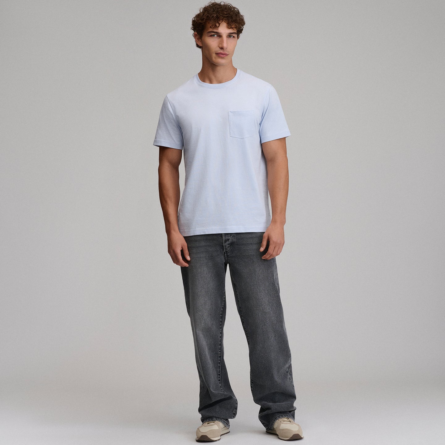 Men's Legend Wash 100% Cotton Short-Sleeve Pocket T-Shirt-Ice-33