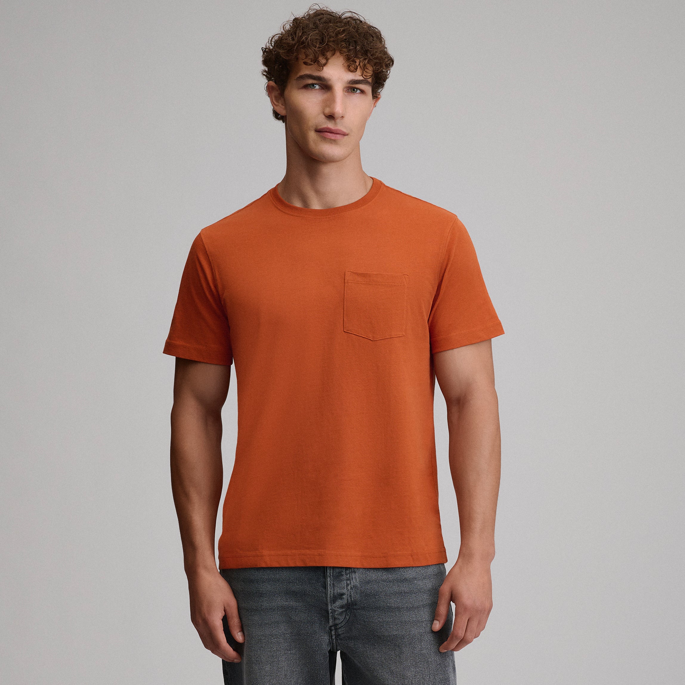 Eddie Bauer Men's SS Lw Cotton Pocket Tee