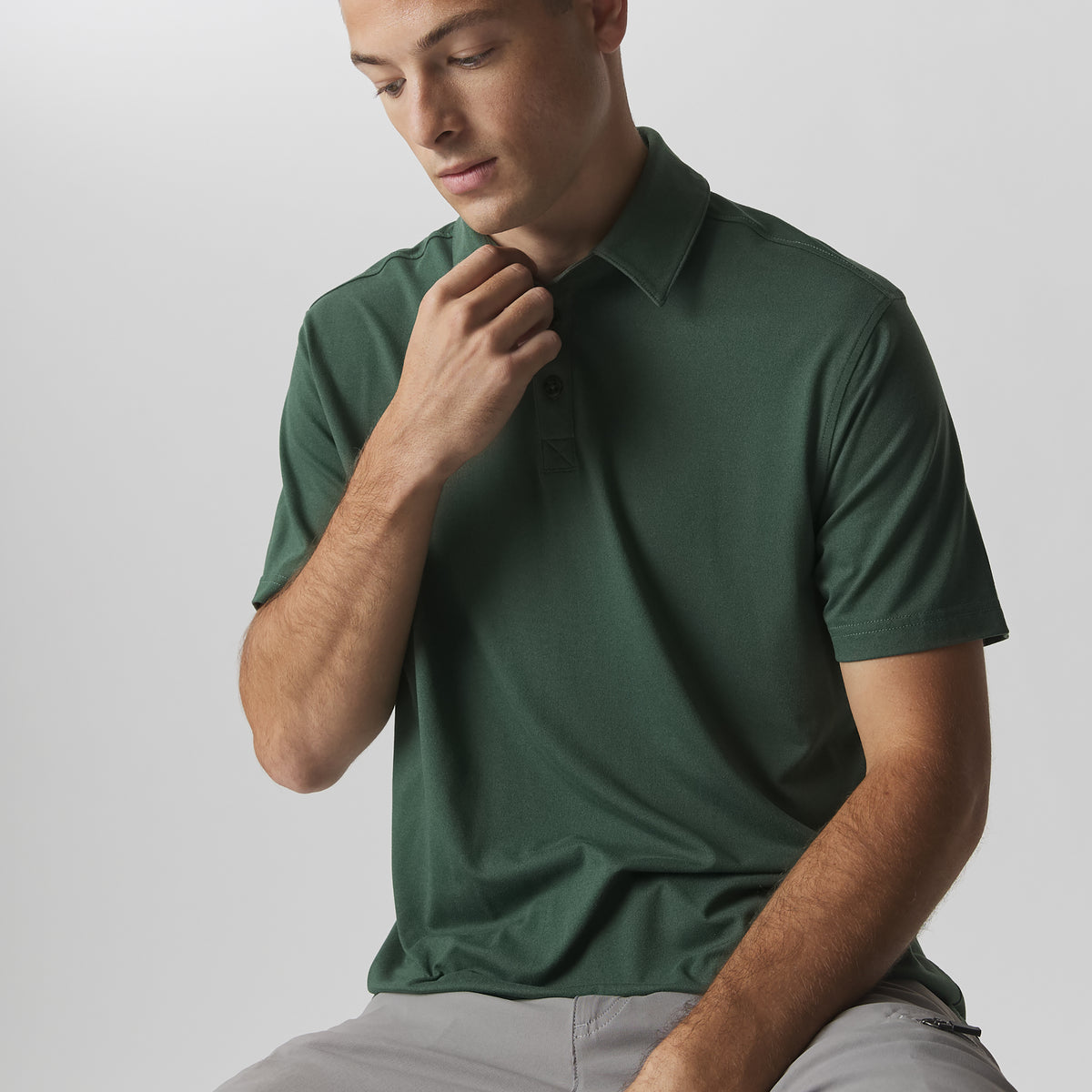 Men's Mountain Trek 2.0 Polo-Dk Hunter-3