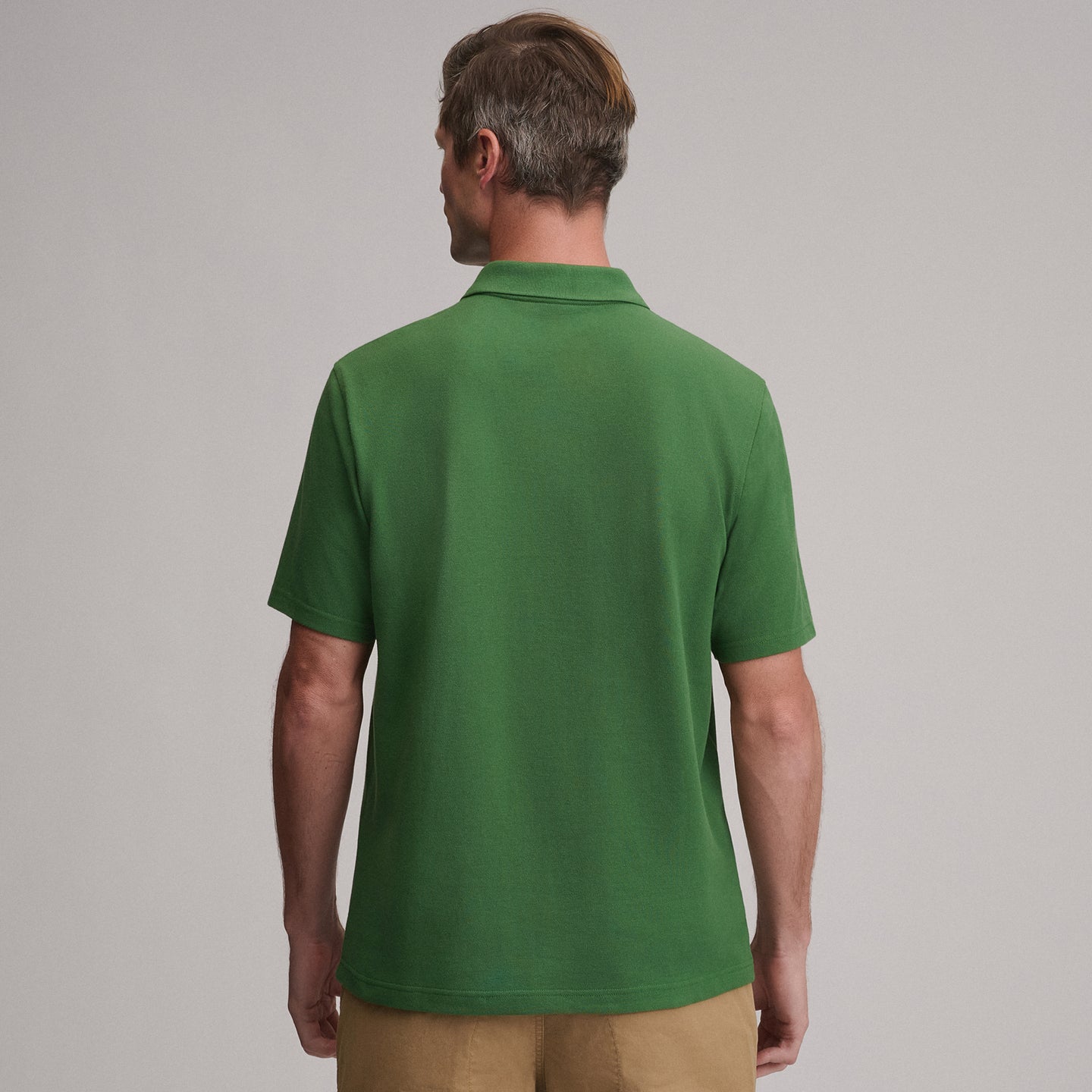 Men's Signature Piqué Short-Sleeve Polo-Asparagus-2