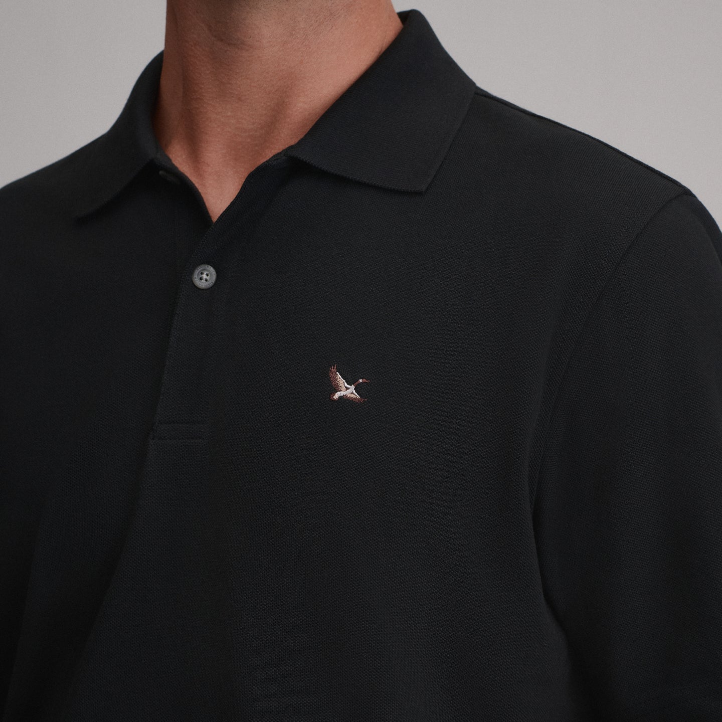 Men's Signature Piqué Short-Sleeve Polo-Black-7