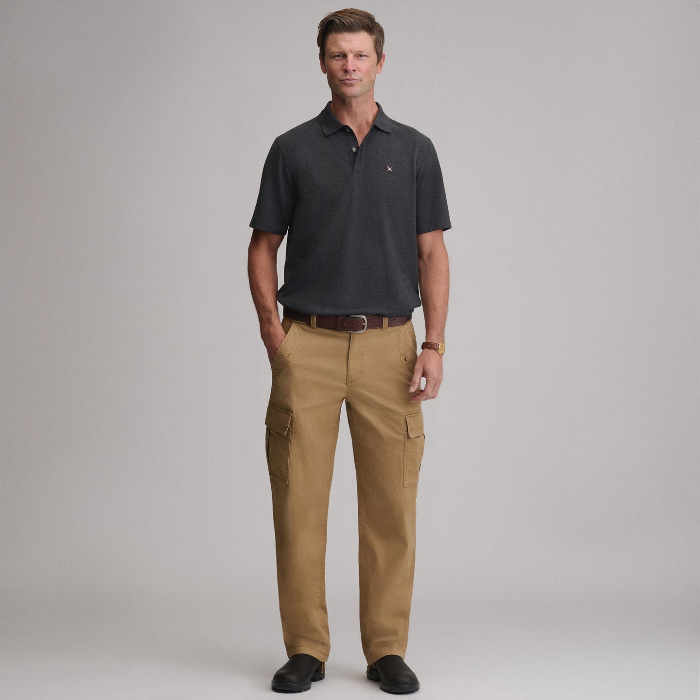 Men's Signature Piqué Short-Sleeve Polo-Dkcharchtr-12