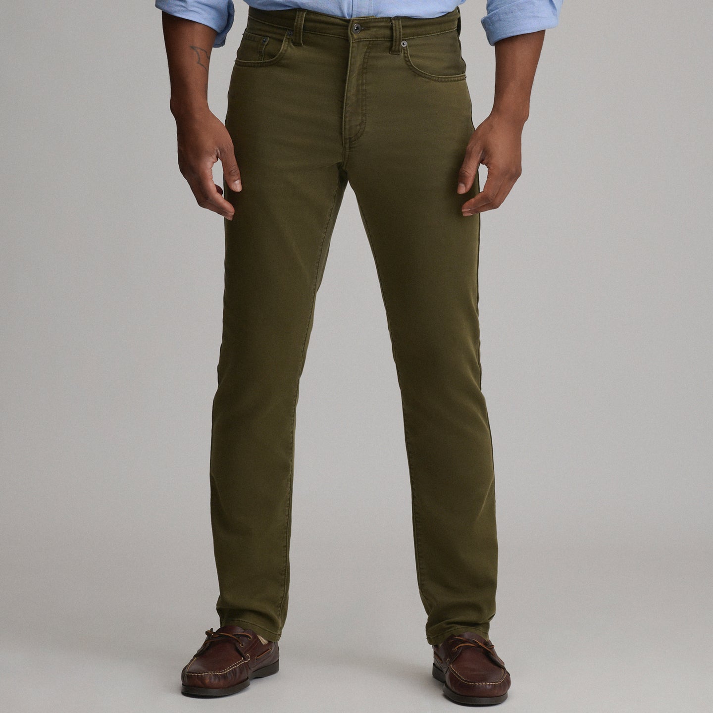 Stretch Terry 5PKT Pant-Deep Olive-6