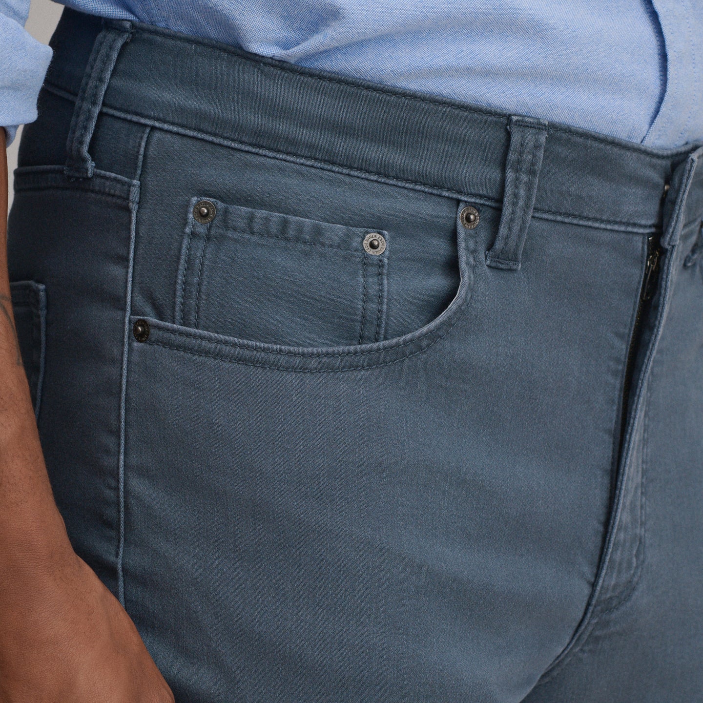 Stretch Terry 5PKT Pant-Rain-13