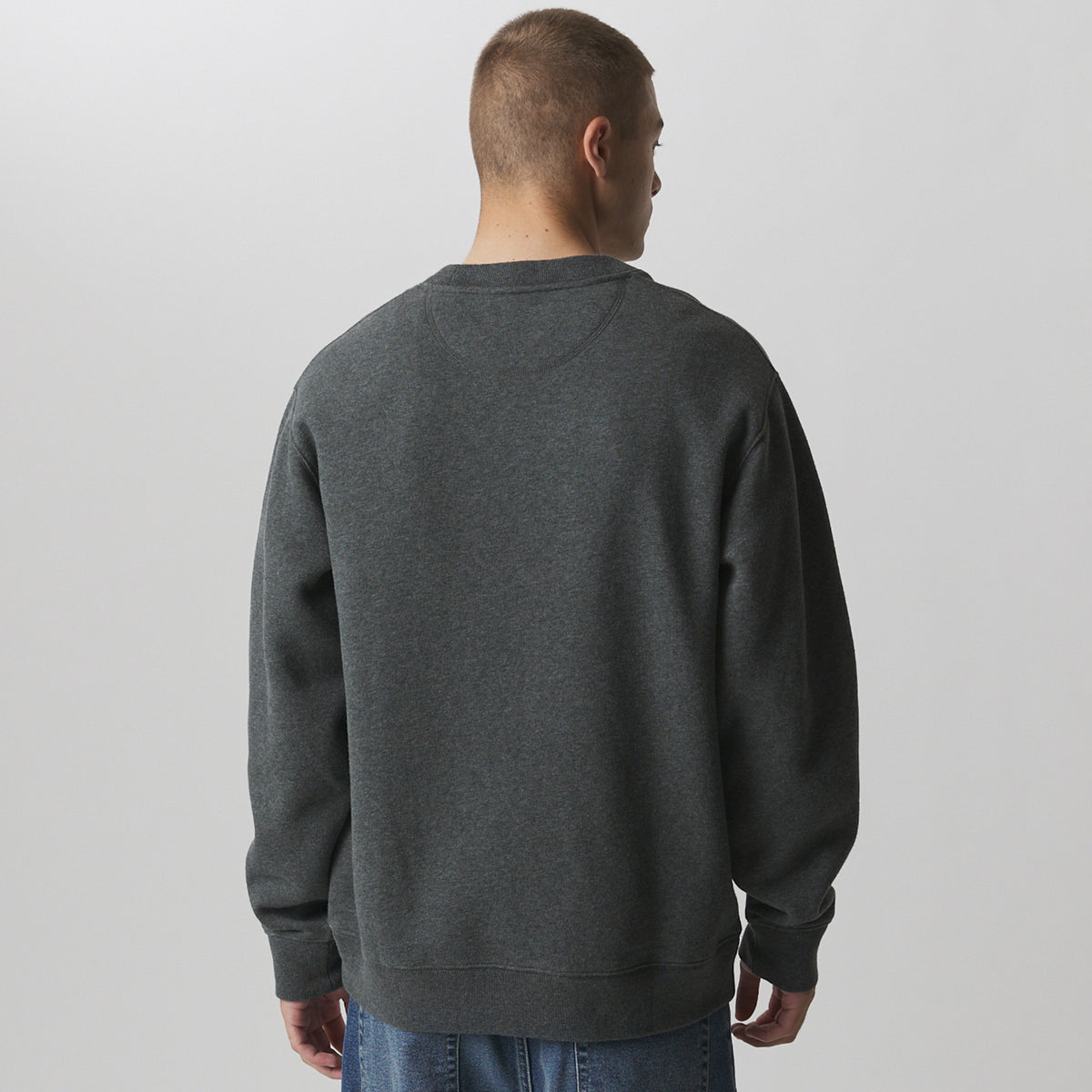 Men's The Vintage Soft Crew Pacific Northwest-Charcoal Heather-2