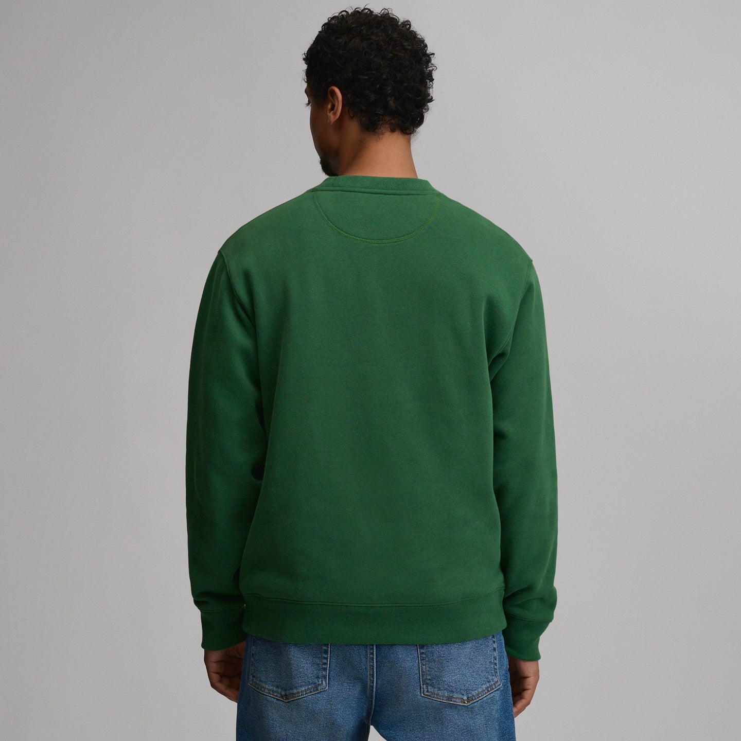 Men's Vintage Soft Crew Sweatshirt-Asparagus-2