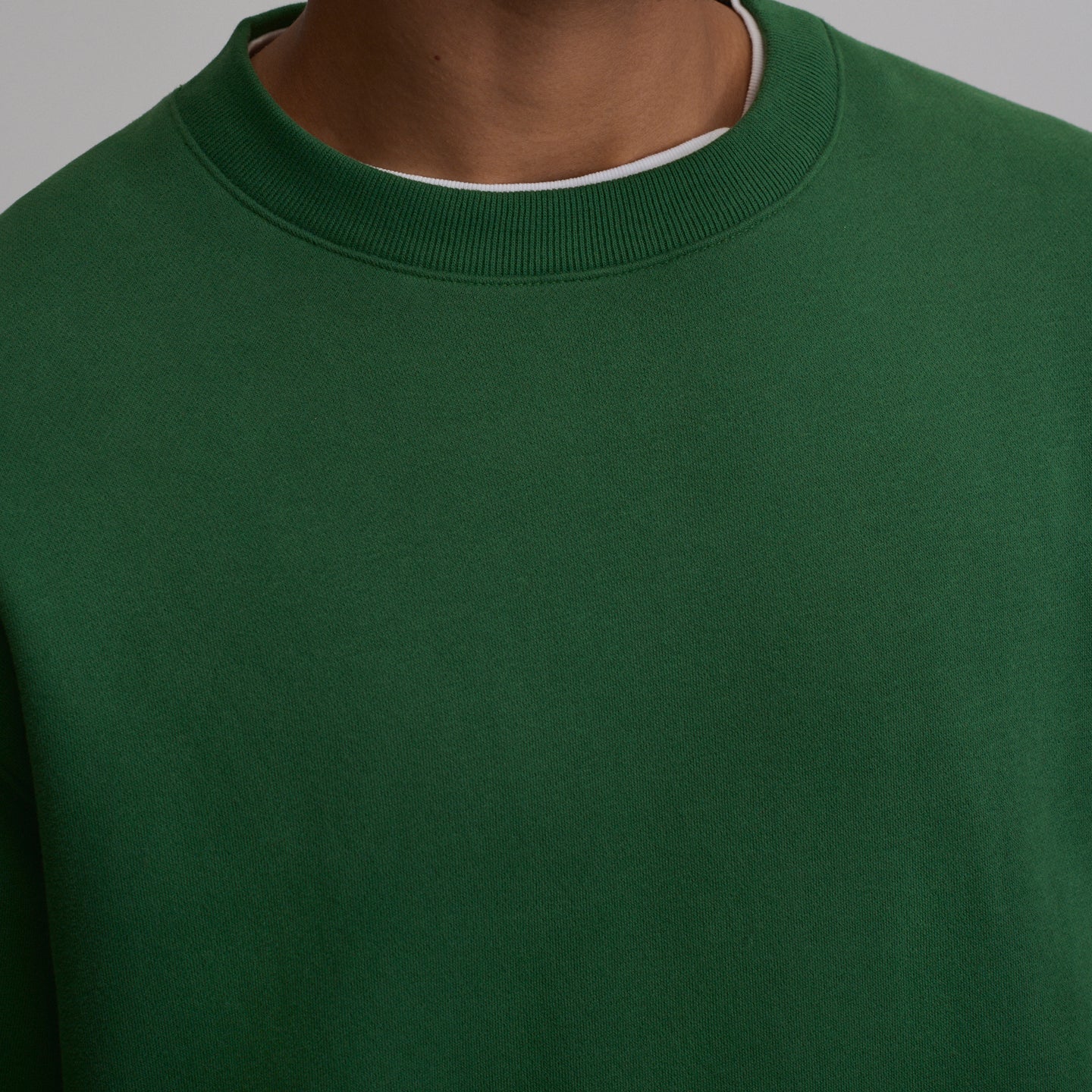 Men's Vintage Soft Crew Sweatshirt-Asparagus-3