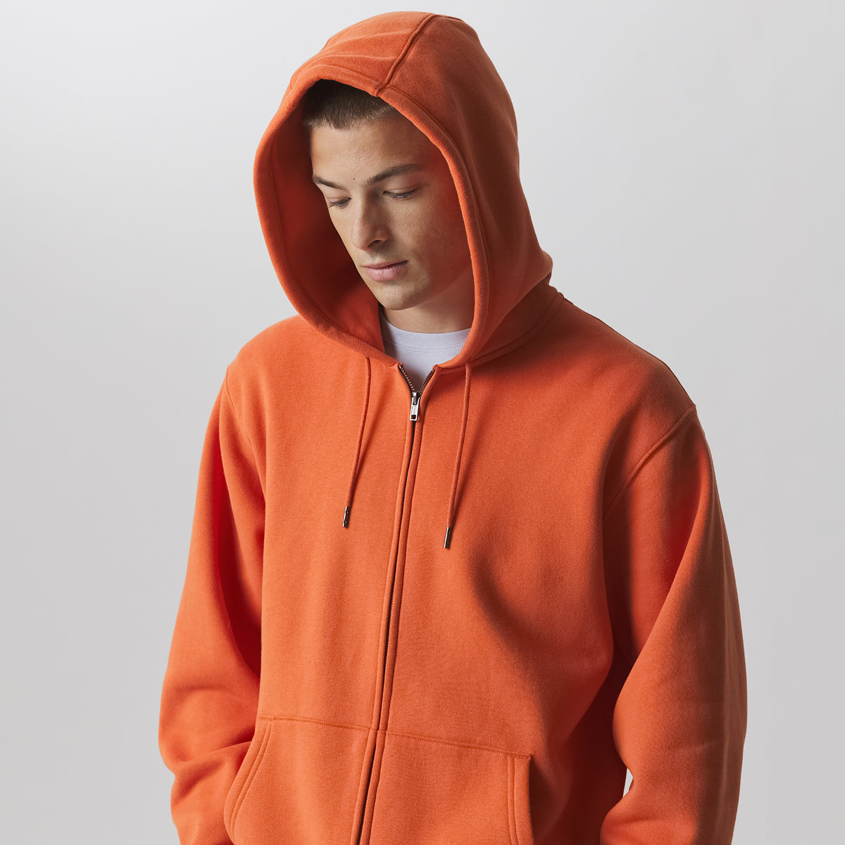 Men's Vintage Soft Full-Zip Sweatshirt-Carrot-4