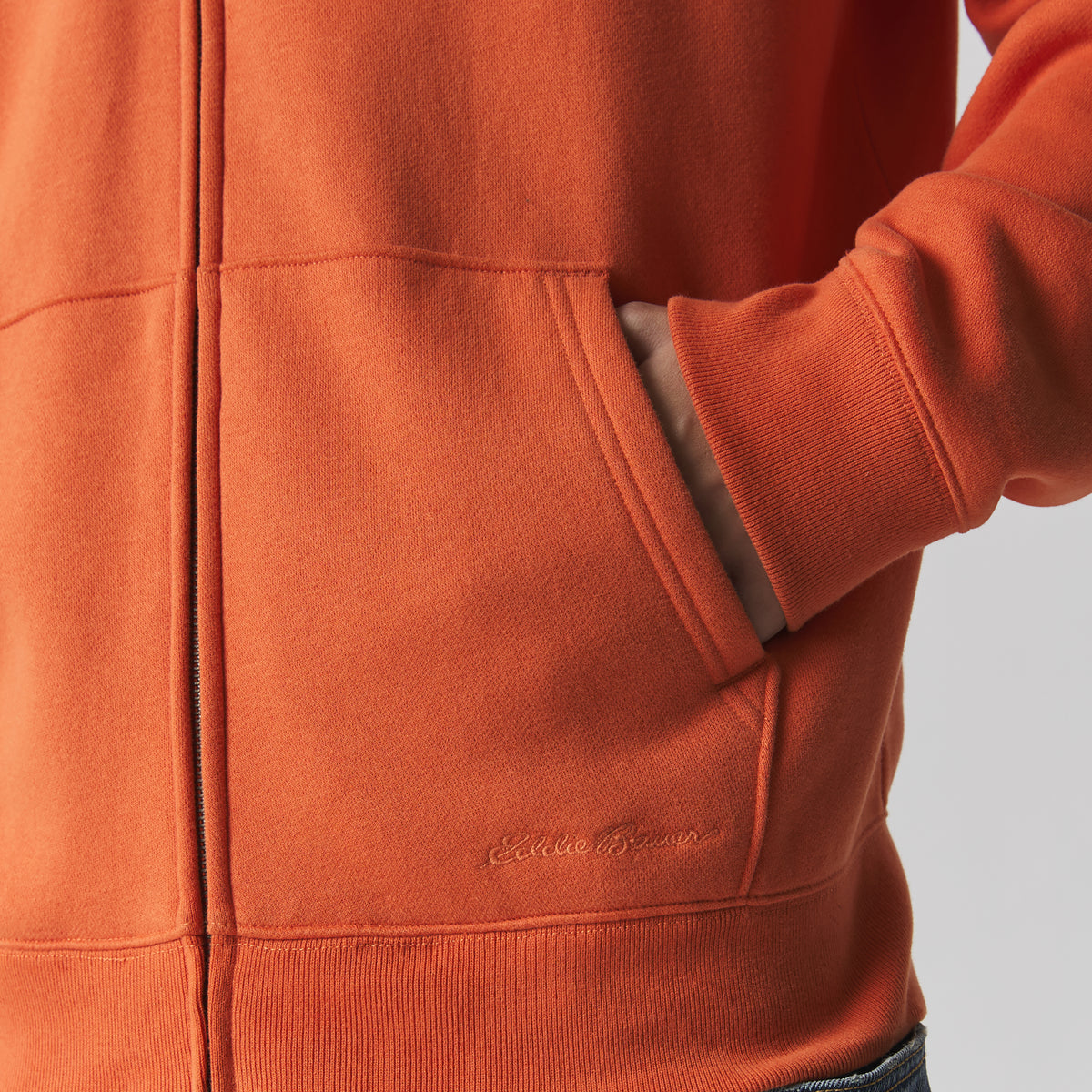 Men's Vintage Soft Full-Zip Sweatshirt-Carrot-5